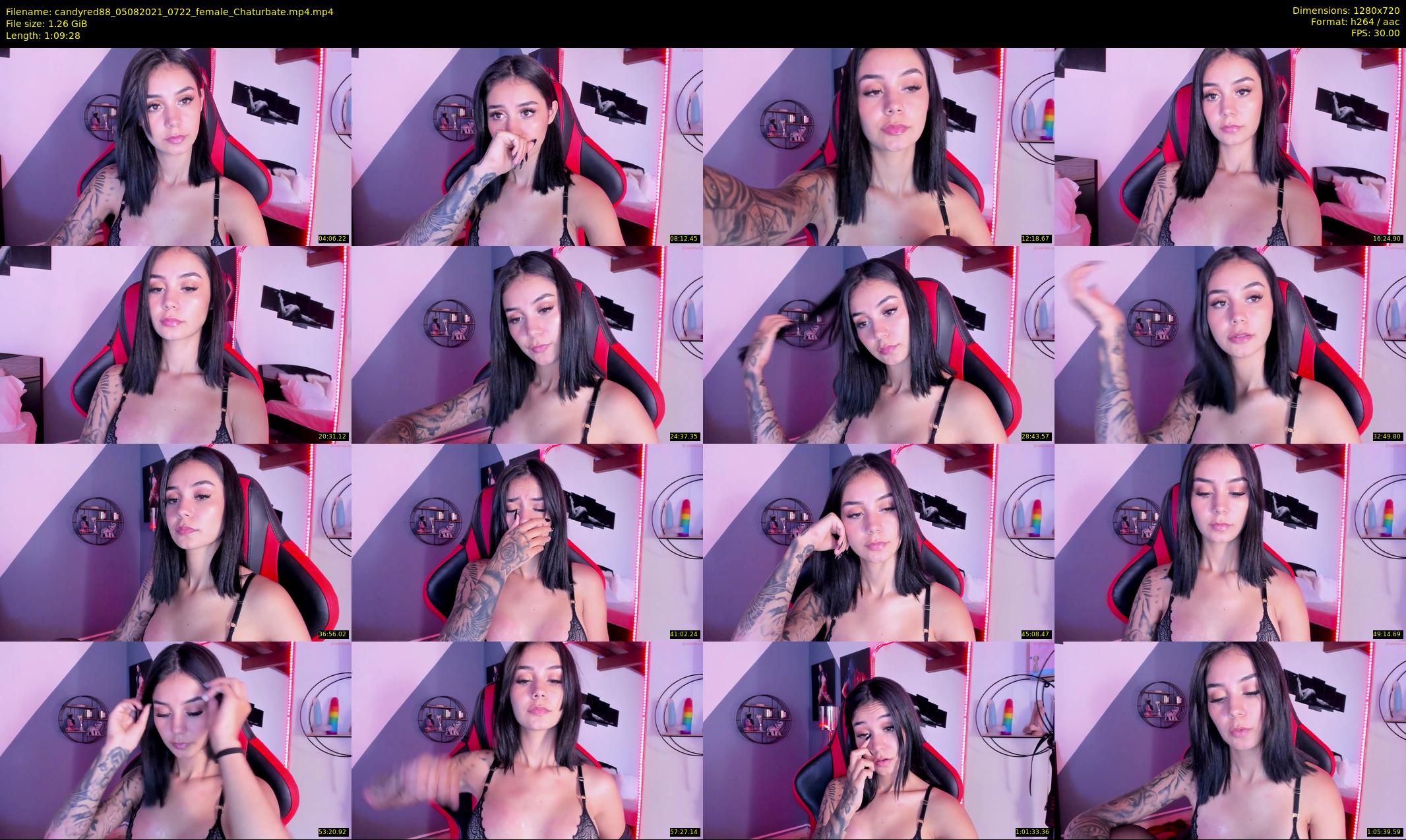 candyred88 — 70 minute Chaturbate female cam show recording, 720p, Aug 5, 2021
