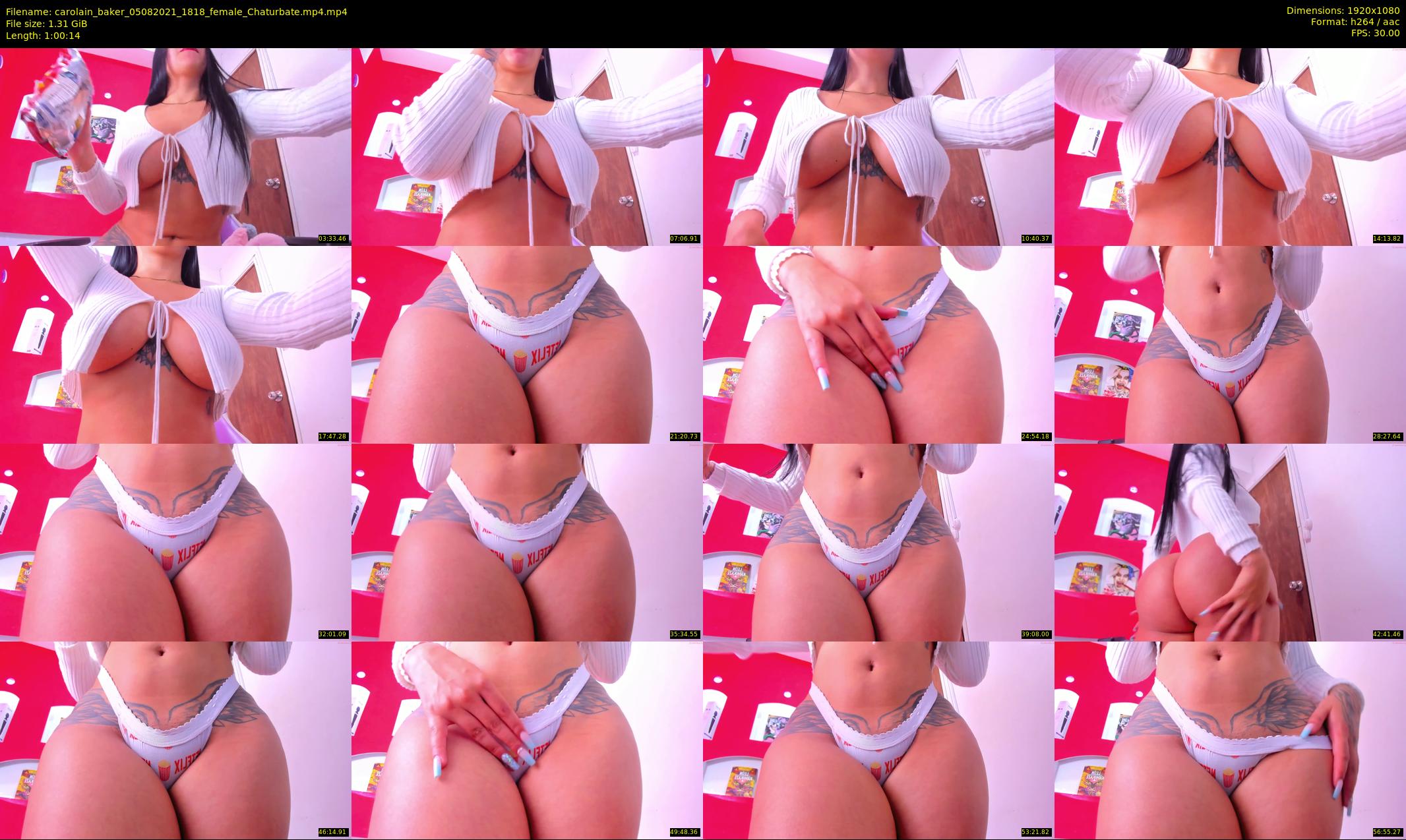 carolain_baker — 61 minute Chaturbate female cam show recording, 1080p, Aug 5, 2021