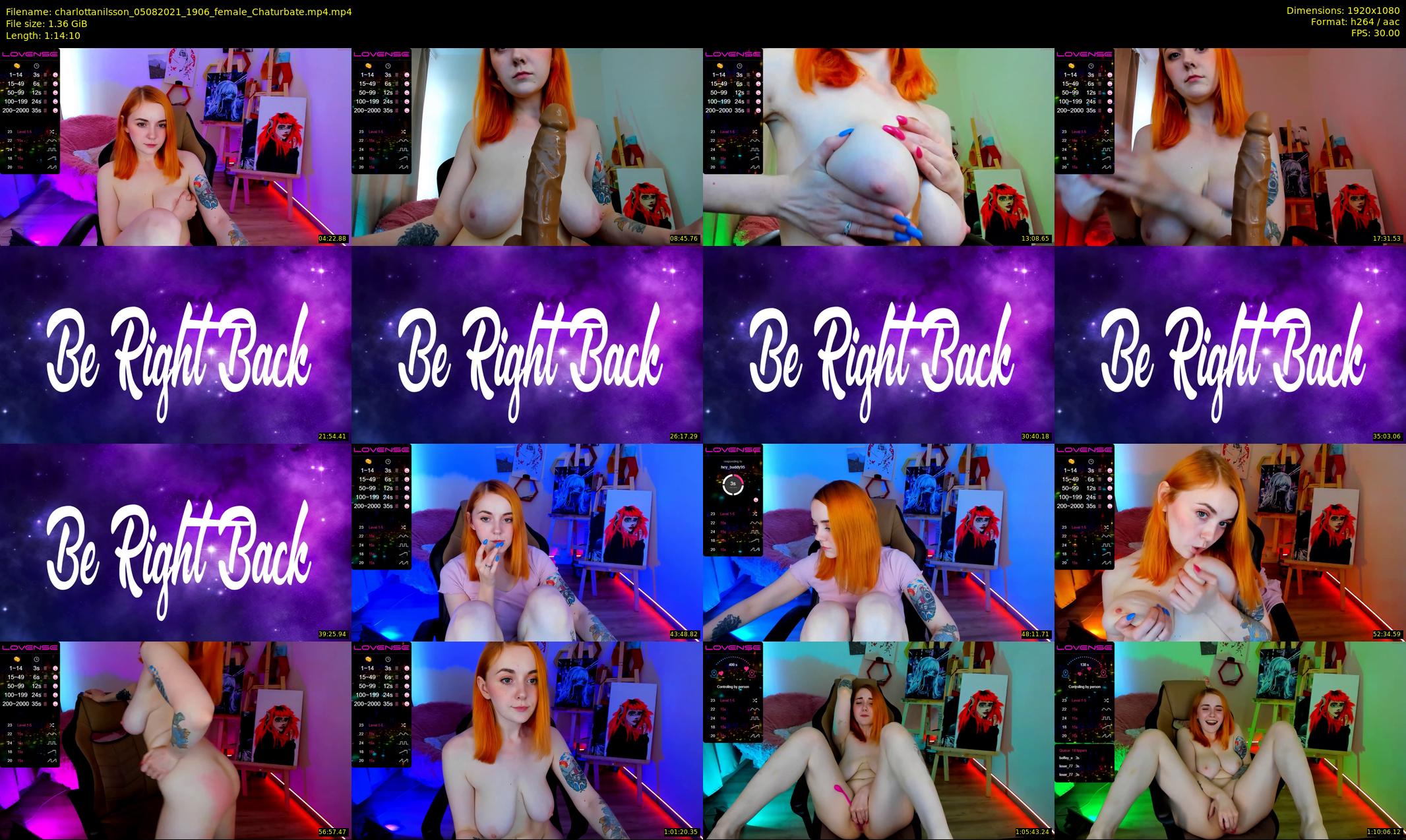 charlottanilsson — 75 minute Chaturbate female cam show recording, 1080p, Aug 5, 2021