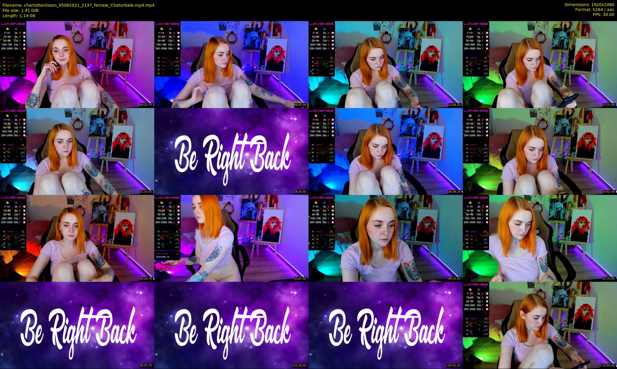 charlottanilsson — 75 minute Chaturbate female cam show recording, 1080p, Aug 5, 2021