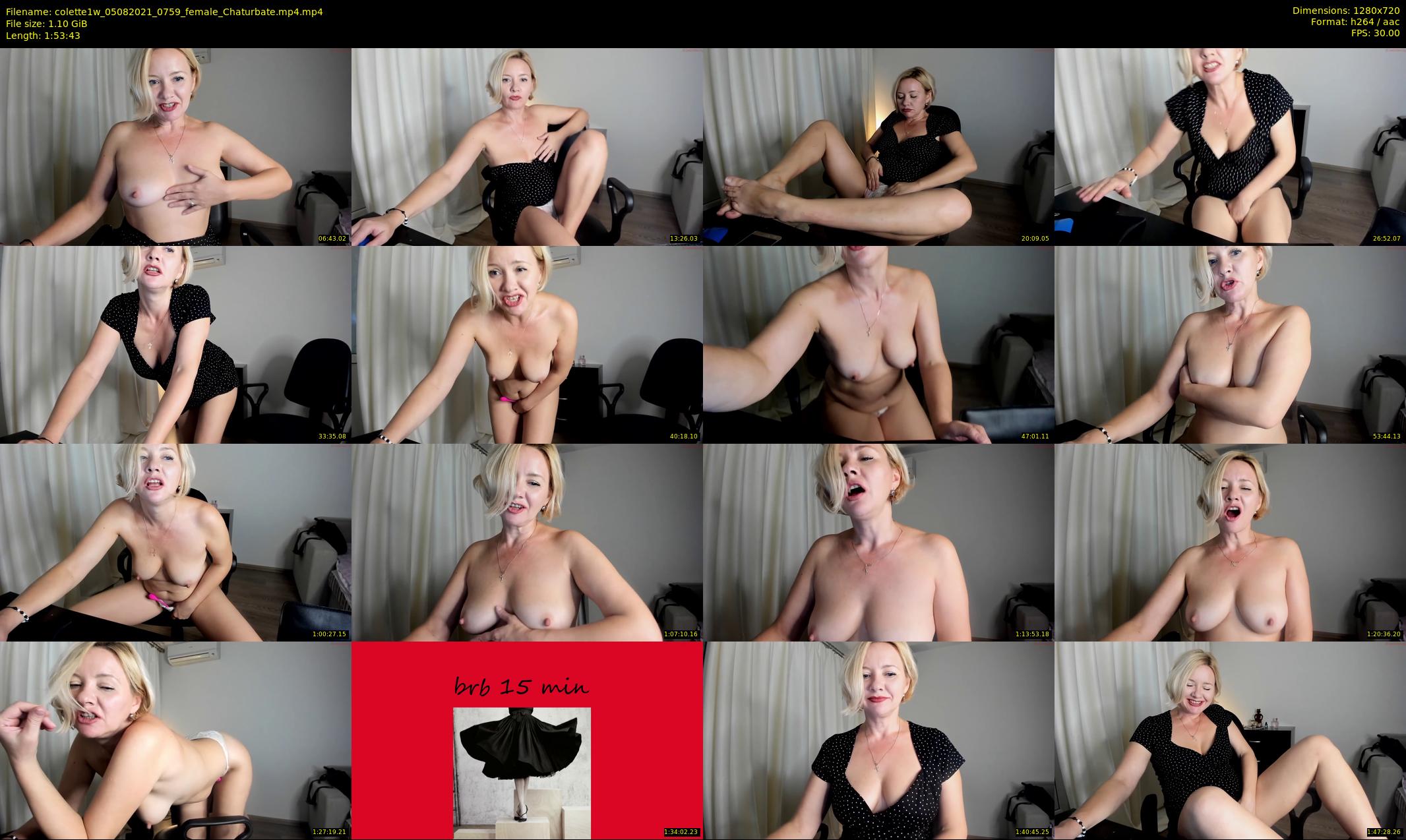 colette1w — 114 minute Chaturbate female cam show recording, 720p, Aug 5, 2021