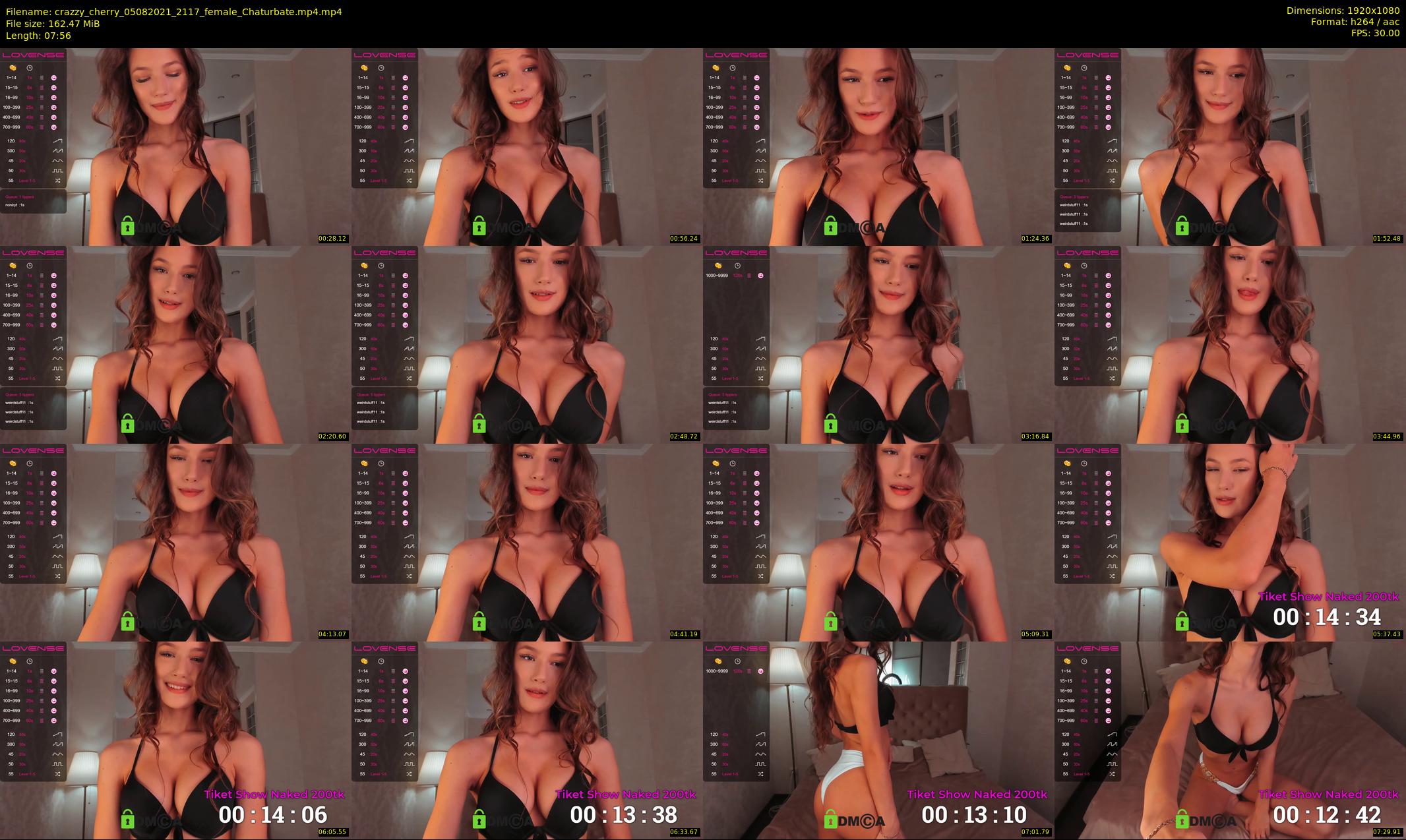crazzy_cherry — 8 minute Chaturbate female cam show recording, 1080p, Aug 5, 2021