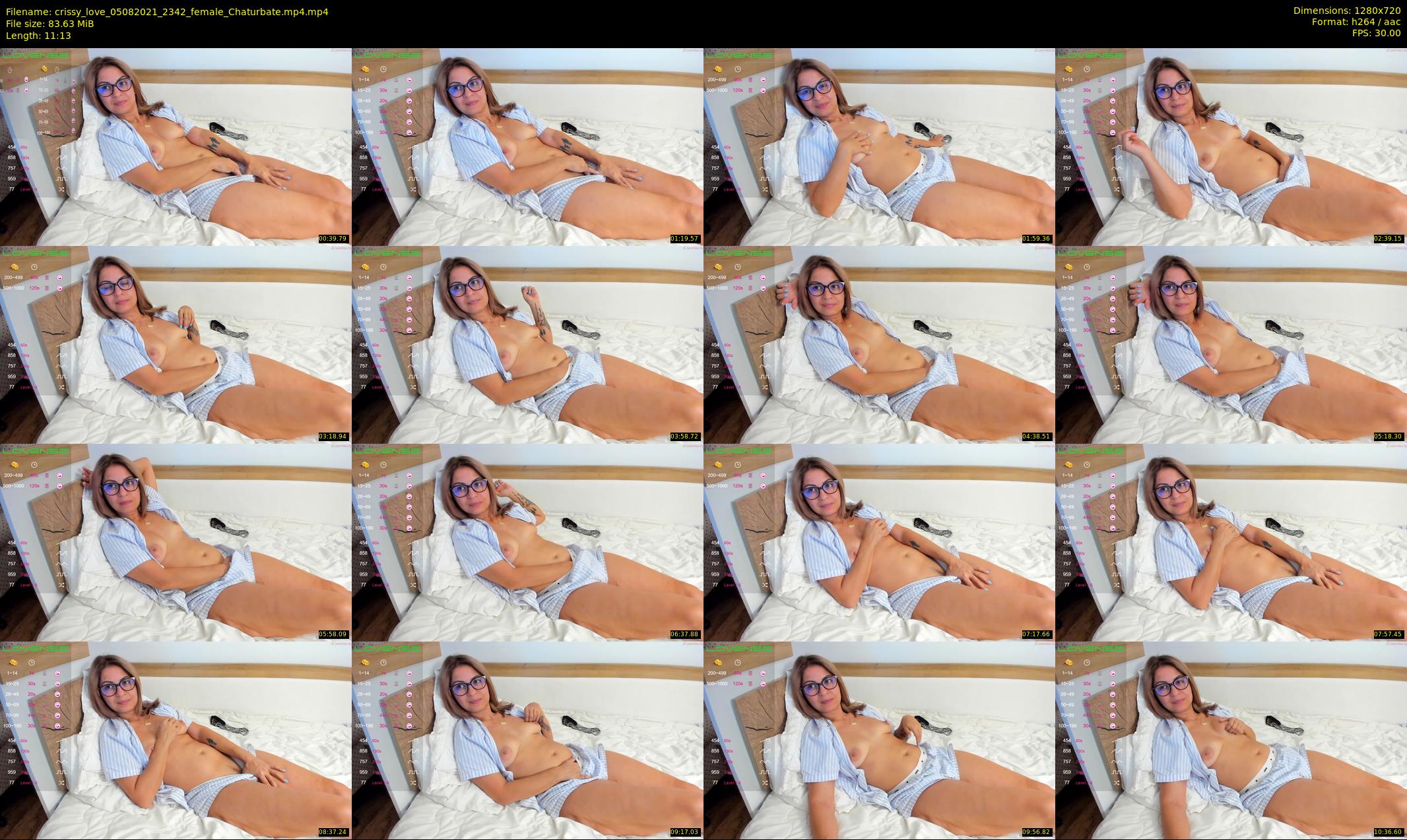crissy_love — 12 minute Chaturbate female cam show recording, 720p, Aug 5, 2021