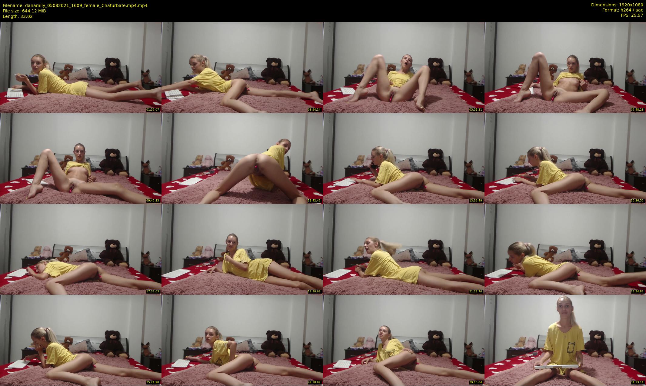 danamily — 34 minute Chaturbate female cam show recording, 1080p, Aug 5, 2021