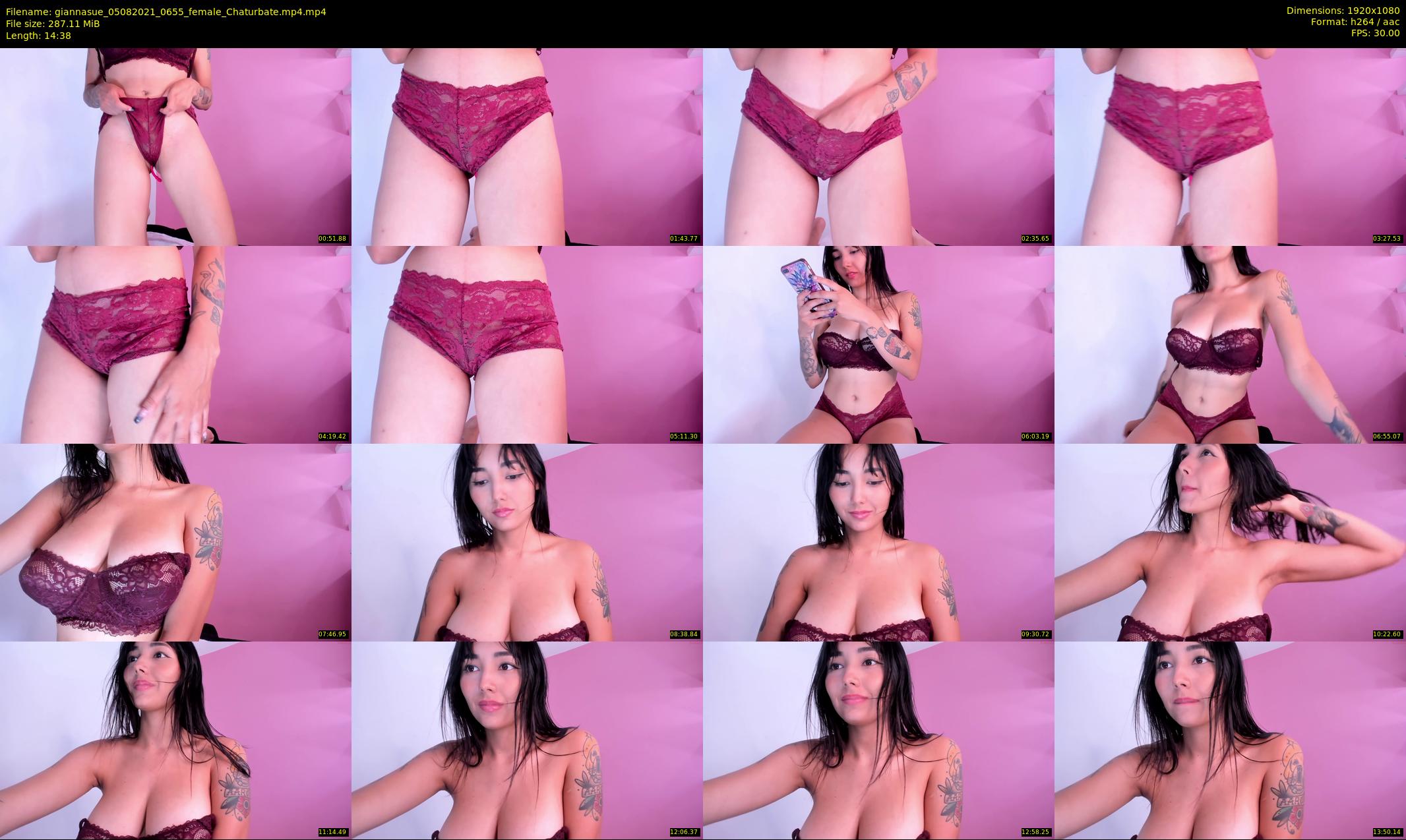 giannasue — 15 minute Chaturbate female cam show recording, 1080p, Aug 5, 2021