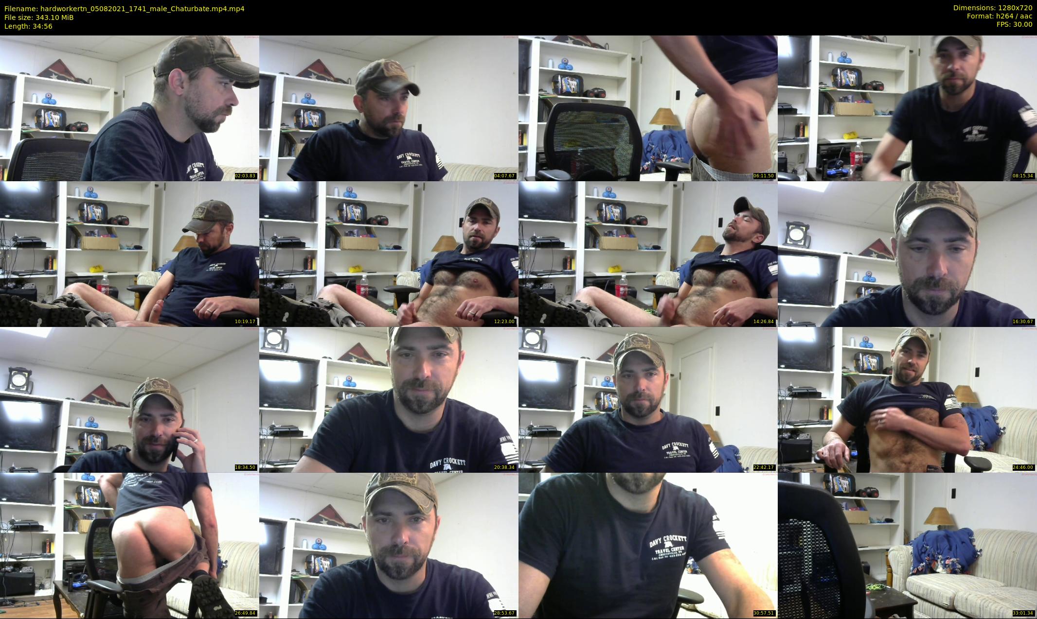 hardworkertn — 35 minute Chaturbate male cam show recording, 720p, Aug 5, 2021