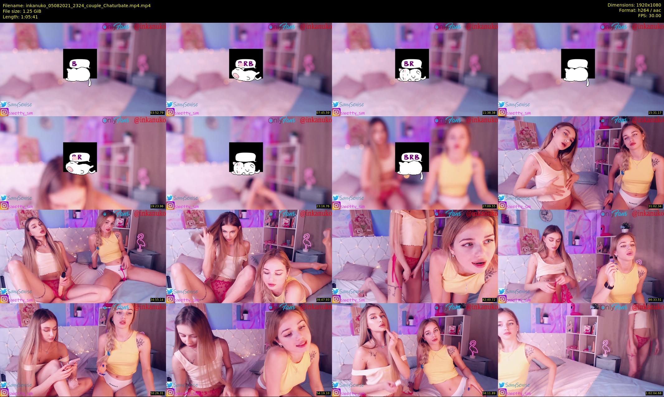 inkanuko — 66 minute Chaturbate couple cam show recording, 1080p, Aug 5, 2021