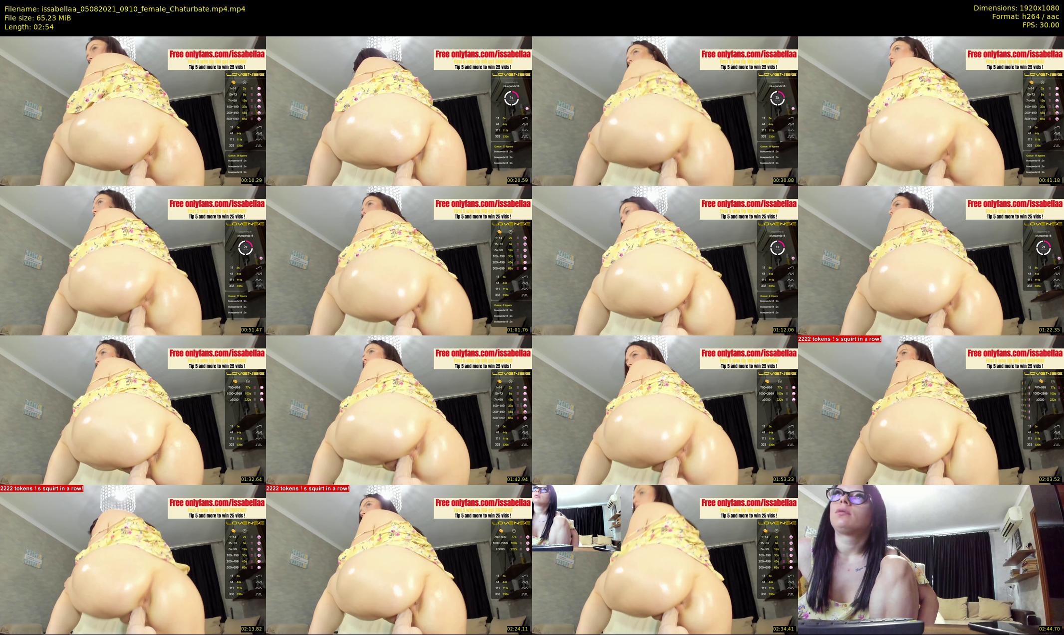 issabellaa — 3 minute Chaturbate female cam show recording, 1080p, Aug 5, 2021