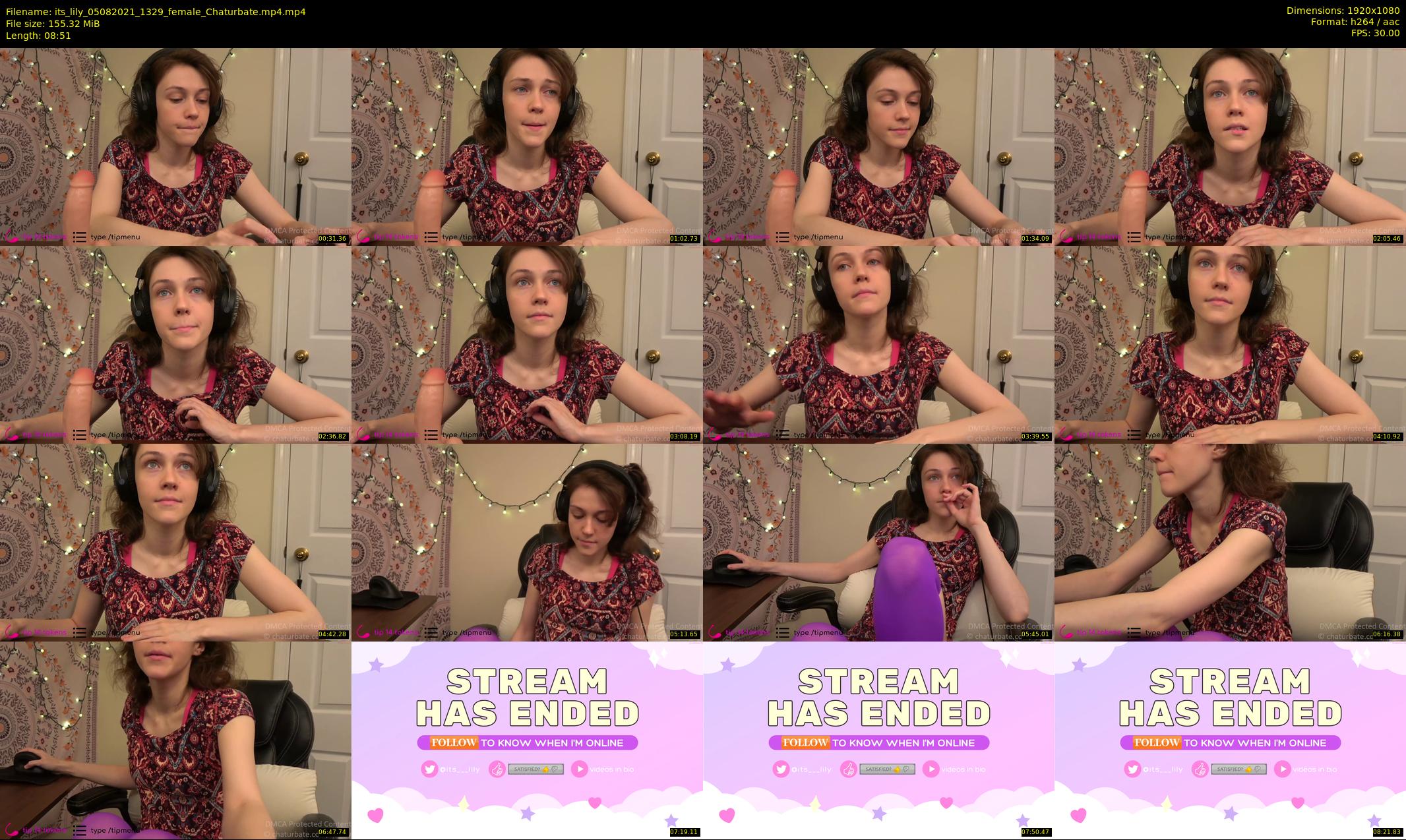 its_lily — 9 minute Chaturbate female cam show recording, 1080p, Aug 5, 2021