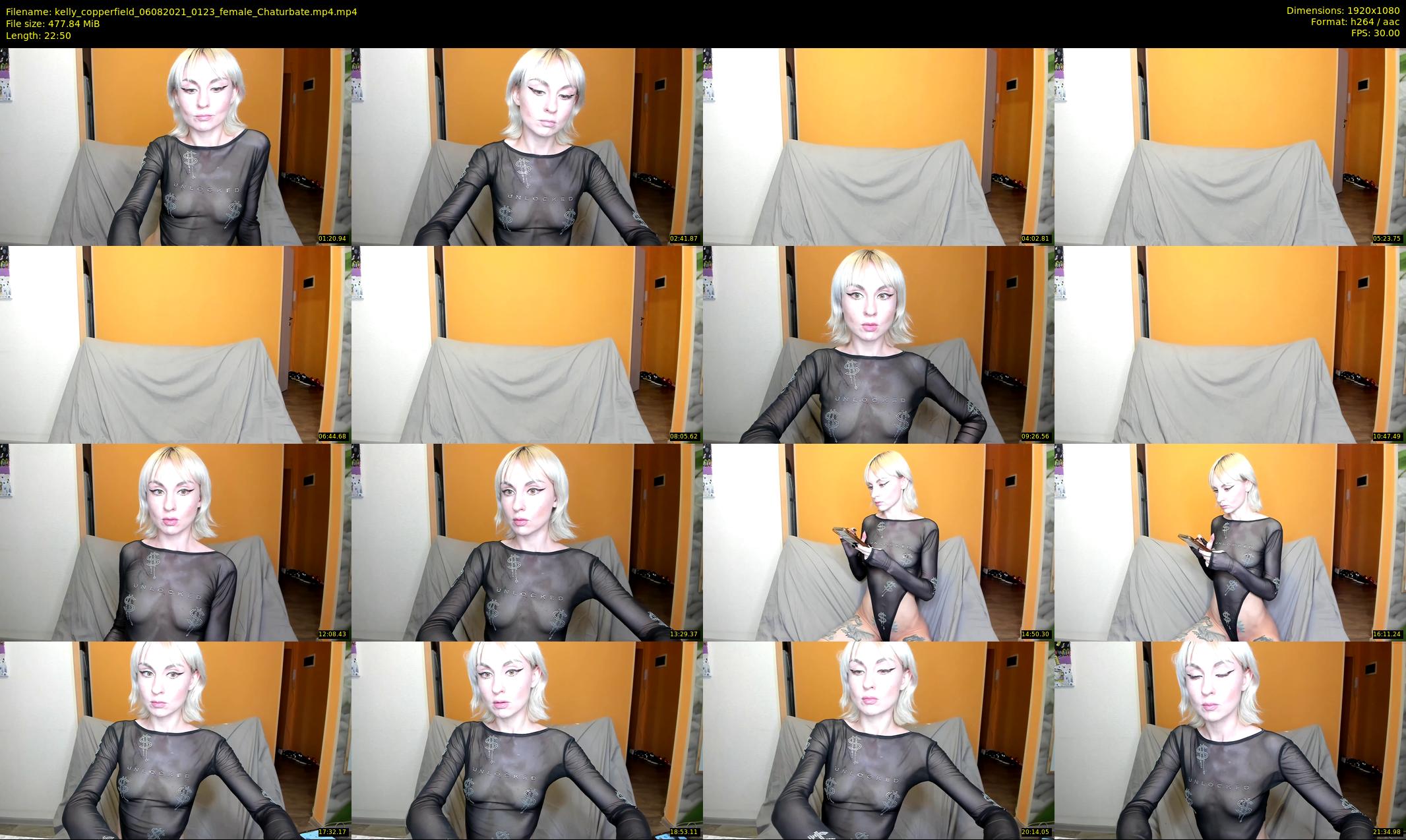 kelly_copperfield — 23 minute Chaturbate female cam show recording, 1080p, Aug 6, 2021