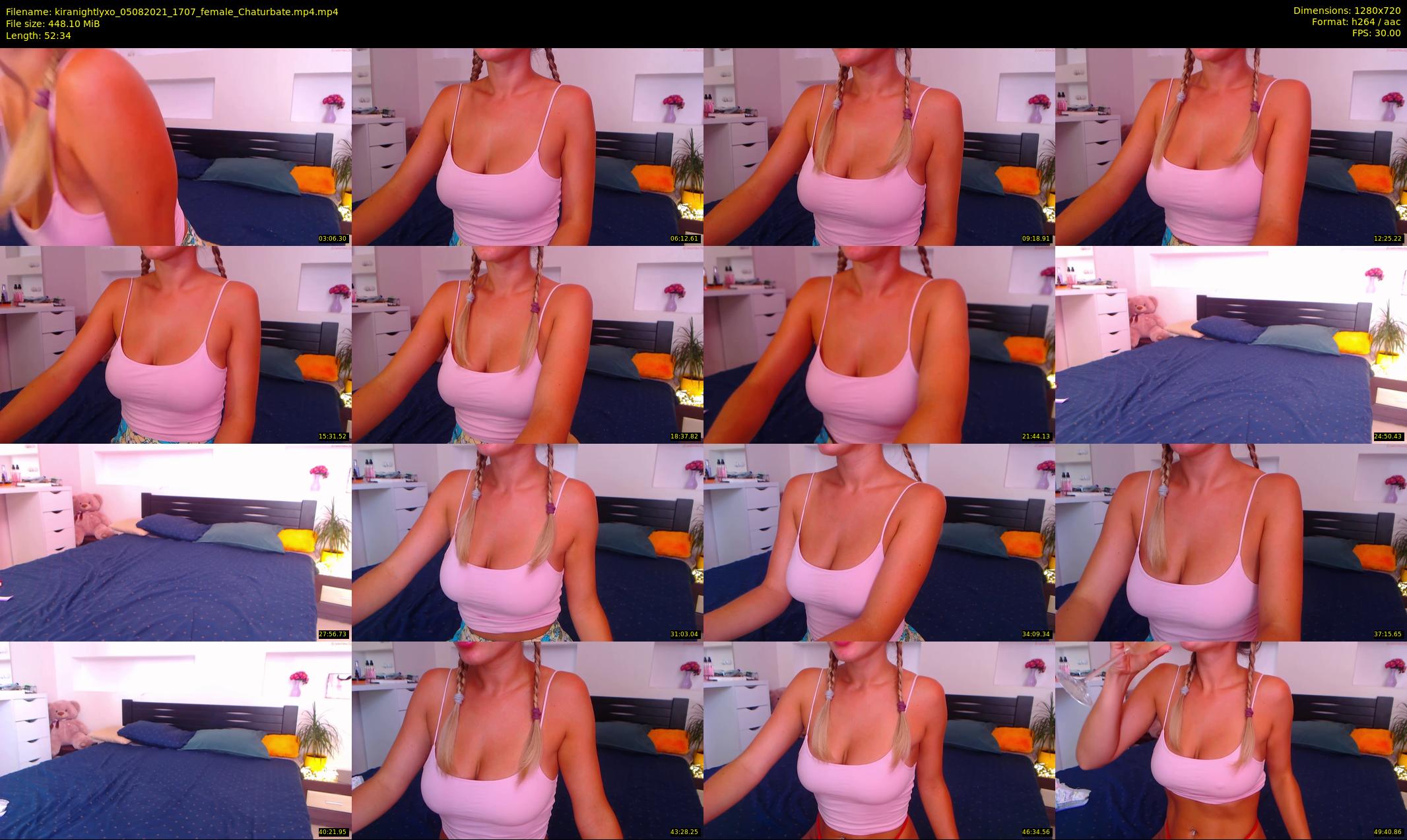 kiranightlyxo — 53 minute Chaturbate female cam show recording, 720p, Aug 5, 2021