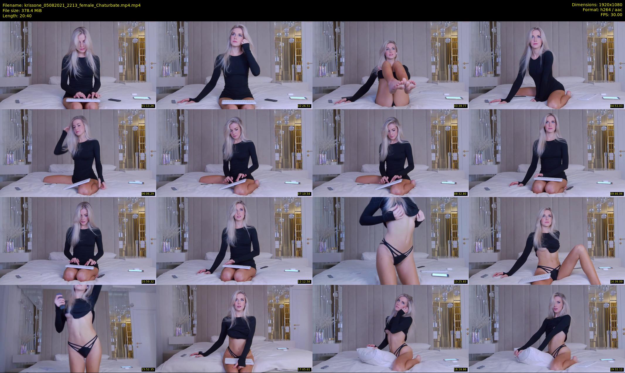 krissone — 21 minute Chaturbate female cam show recording, 1080p, Aug 5, 2021