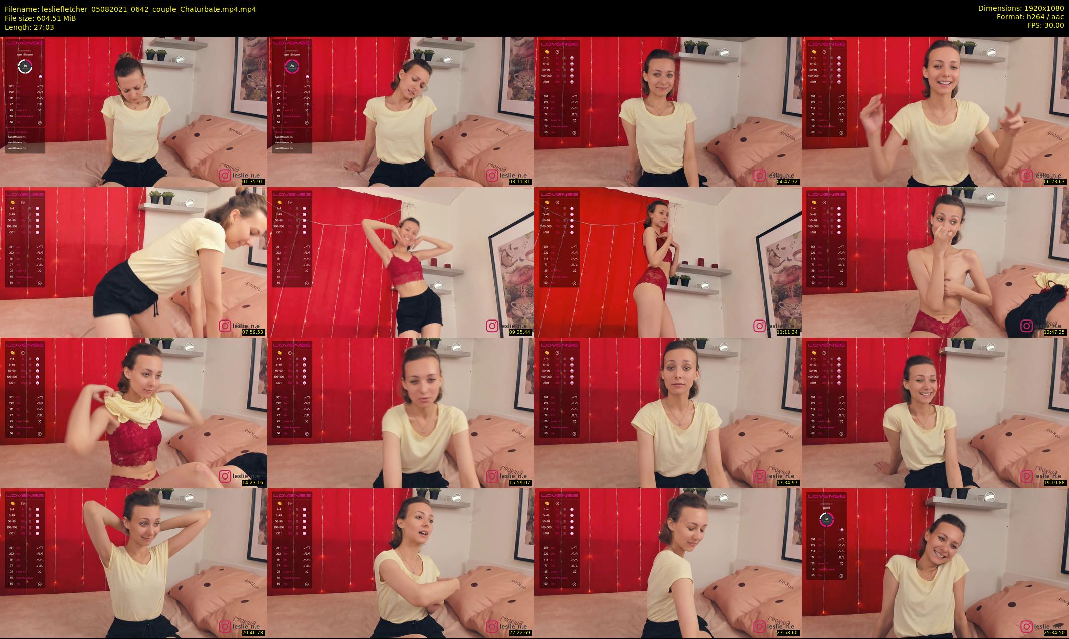 lesliefletcher — 28 minute Chaturbate couple cam show recording, 1080p, Aug 5, 2021