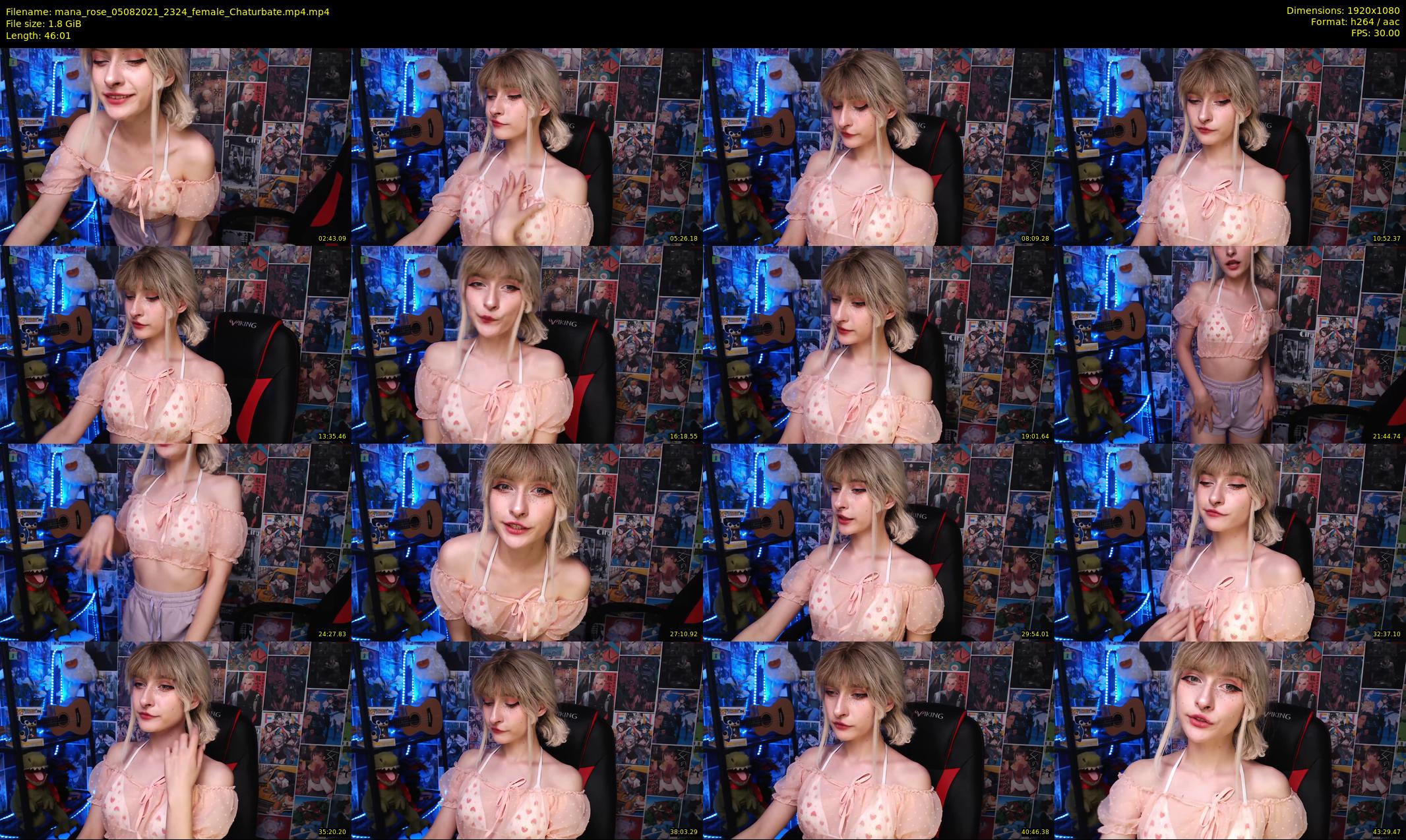 mana_rose — 47 minute Chaturbate female cam show recording, 1080p, Aug 5, 2021