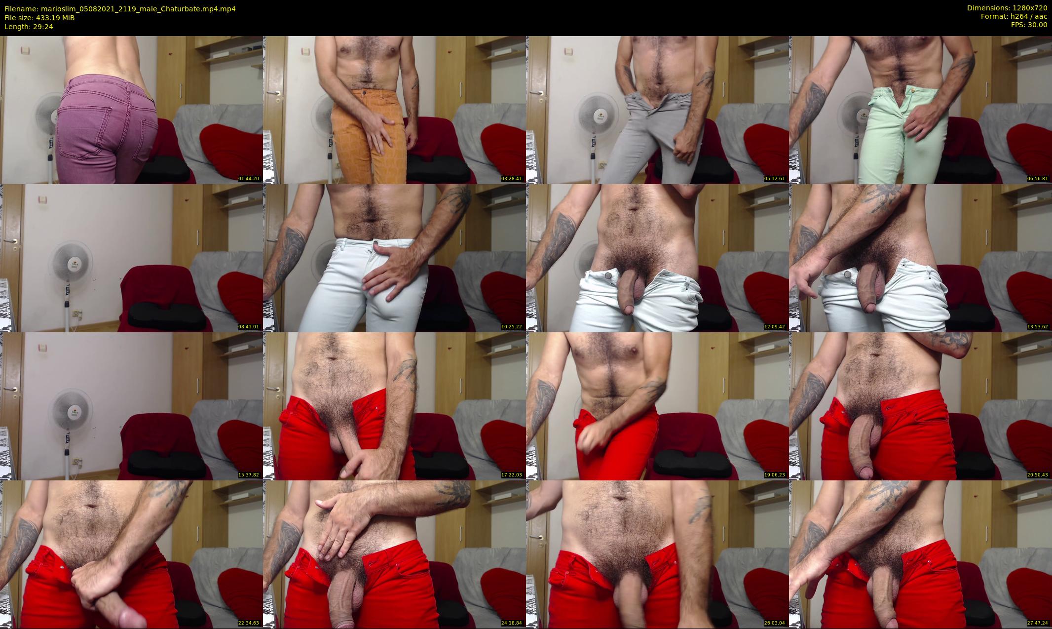 marioslim — 30 minute Chaturbate male cam show recording, 720p, Aug 5, 2021