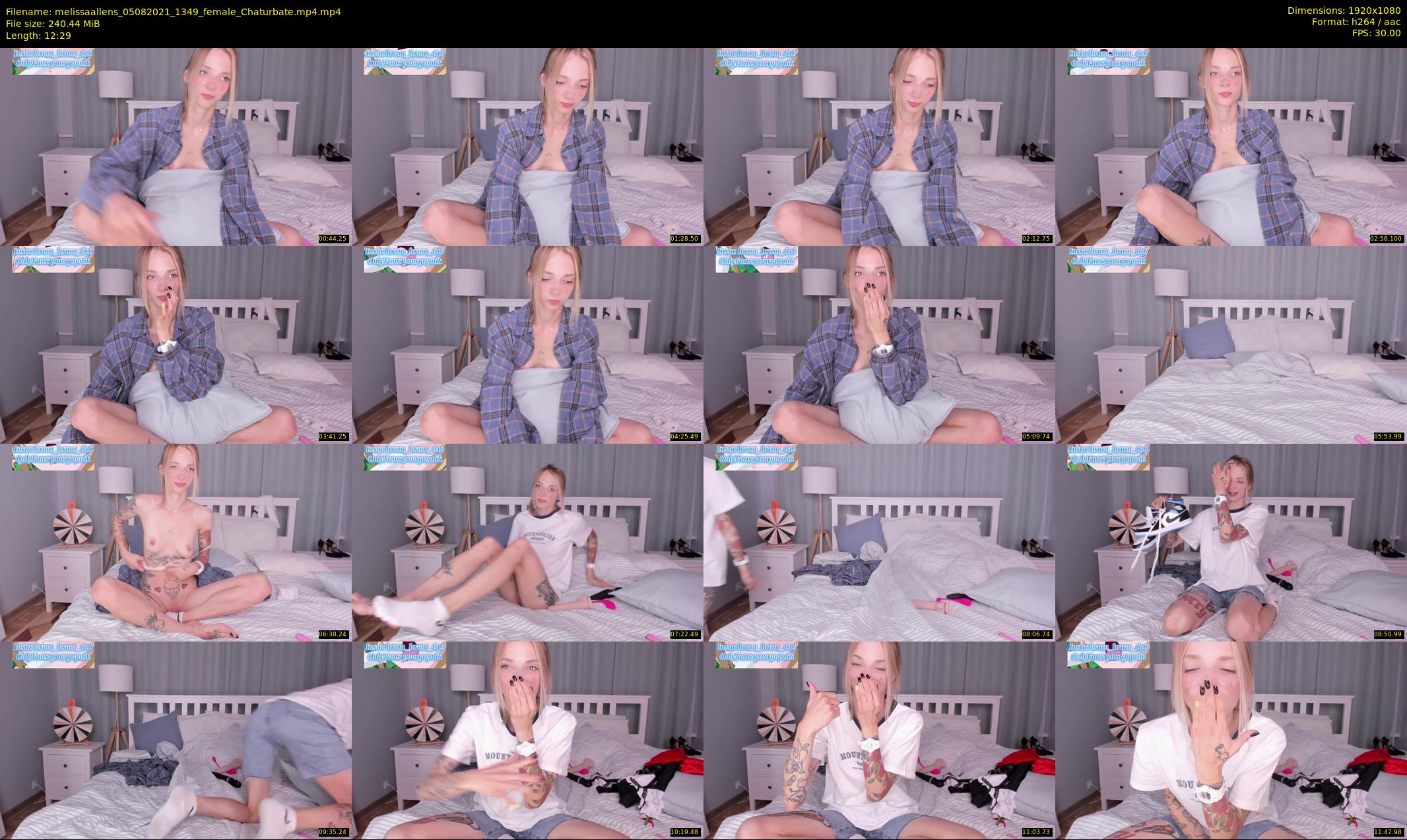 melissaallens — 13 minute Chaturbate female cam show recording, 1080p, Aug 5, 2021