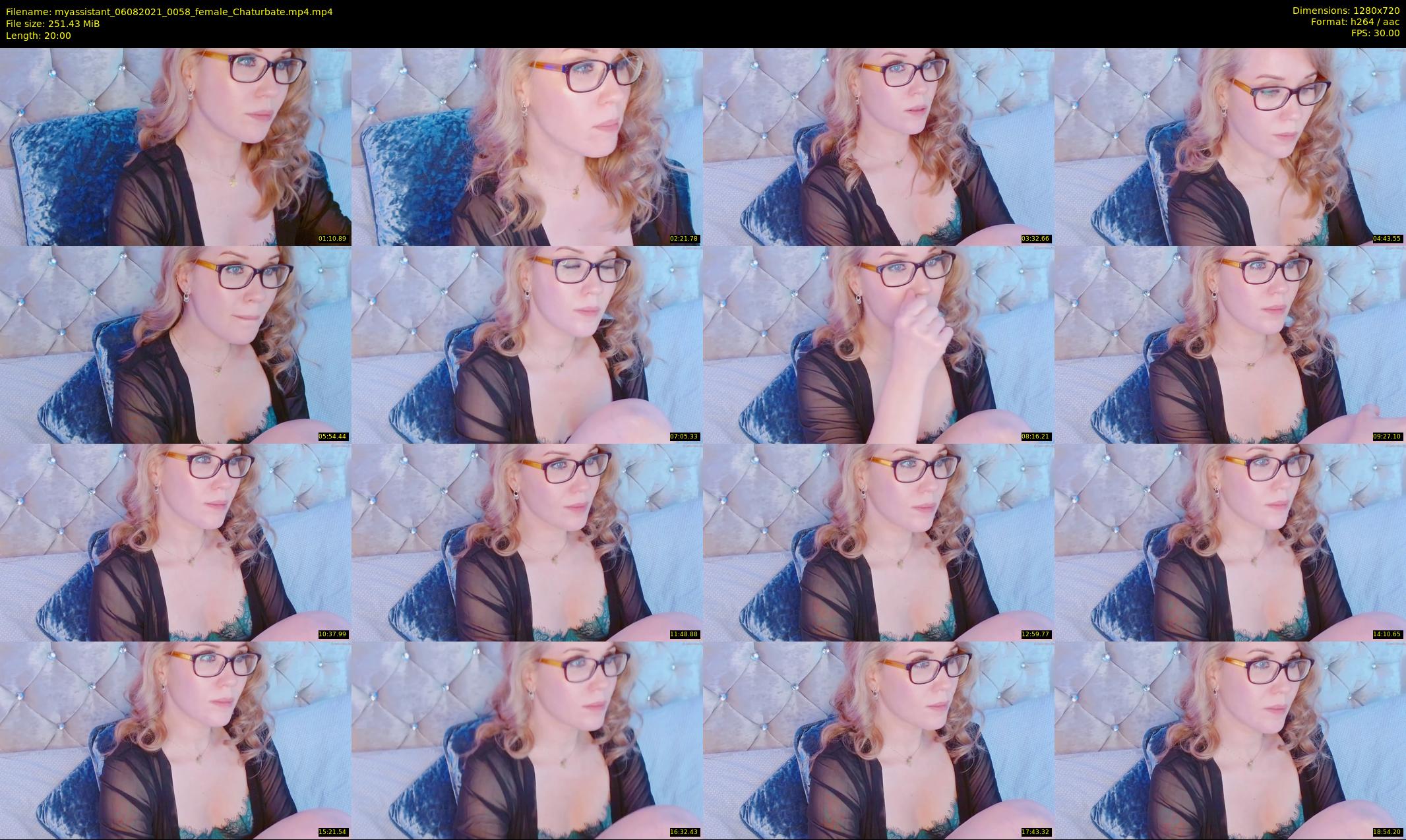 myassistant — 20 minute Chaturbate female cam show recording, 720p, Aug 6, 2021