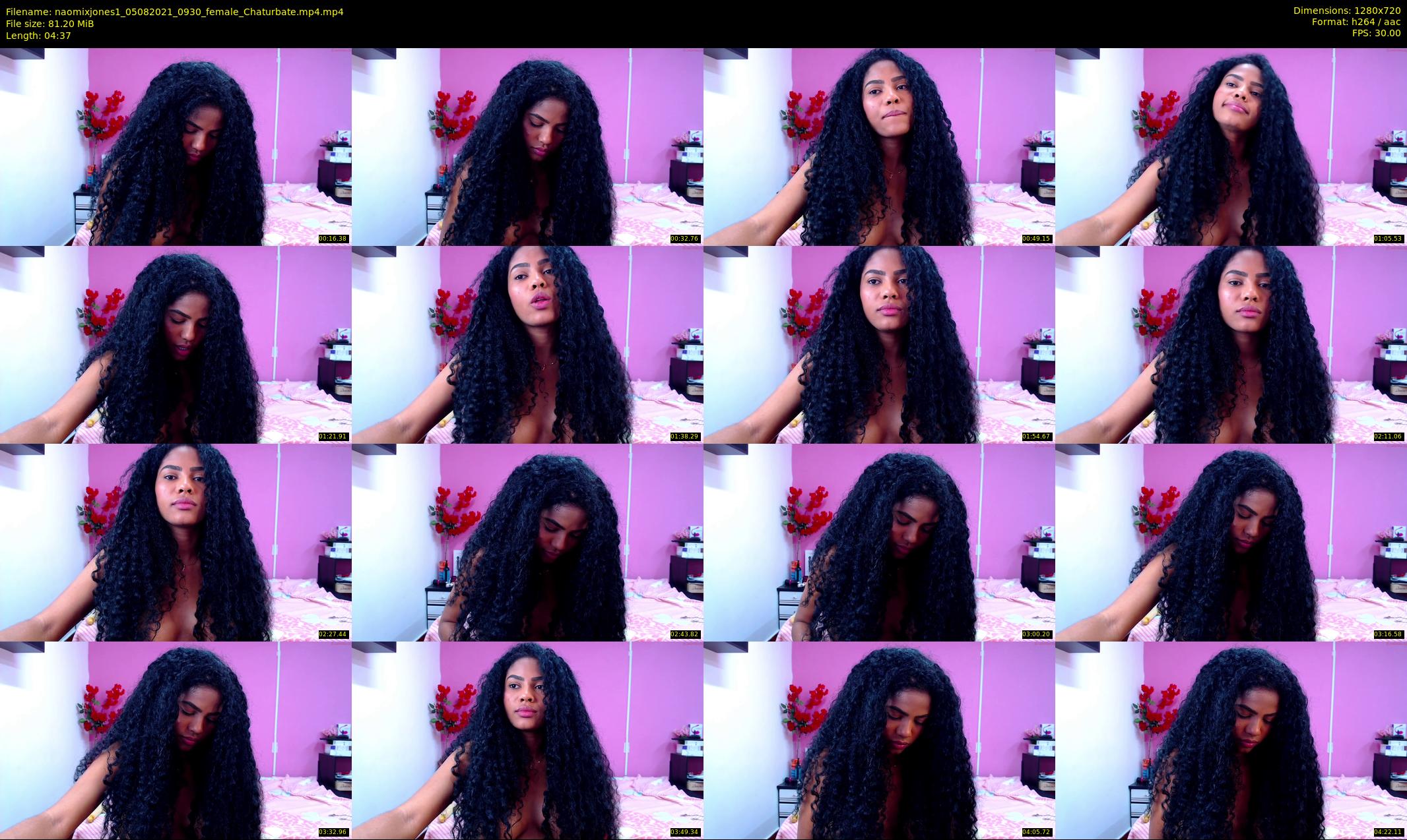 naomixjones1 — 5 minute Chaturbate female cam show recording, 720p, Aug 5, 2021