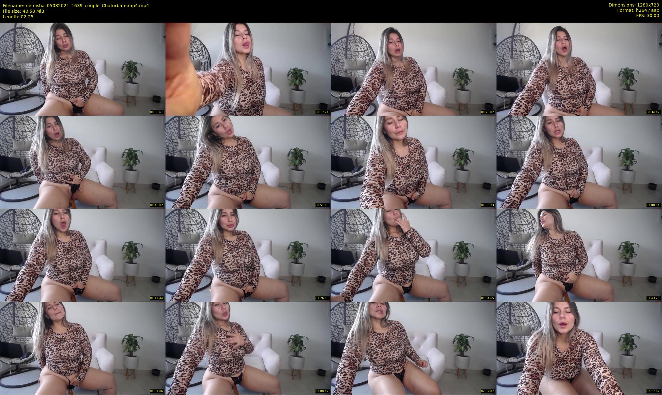 nemisha — 3 minute Chaturbate female cam show recording, 720p, Aug 5, 2021