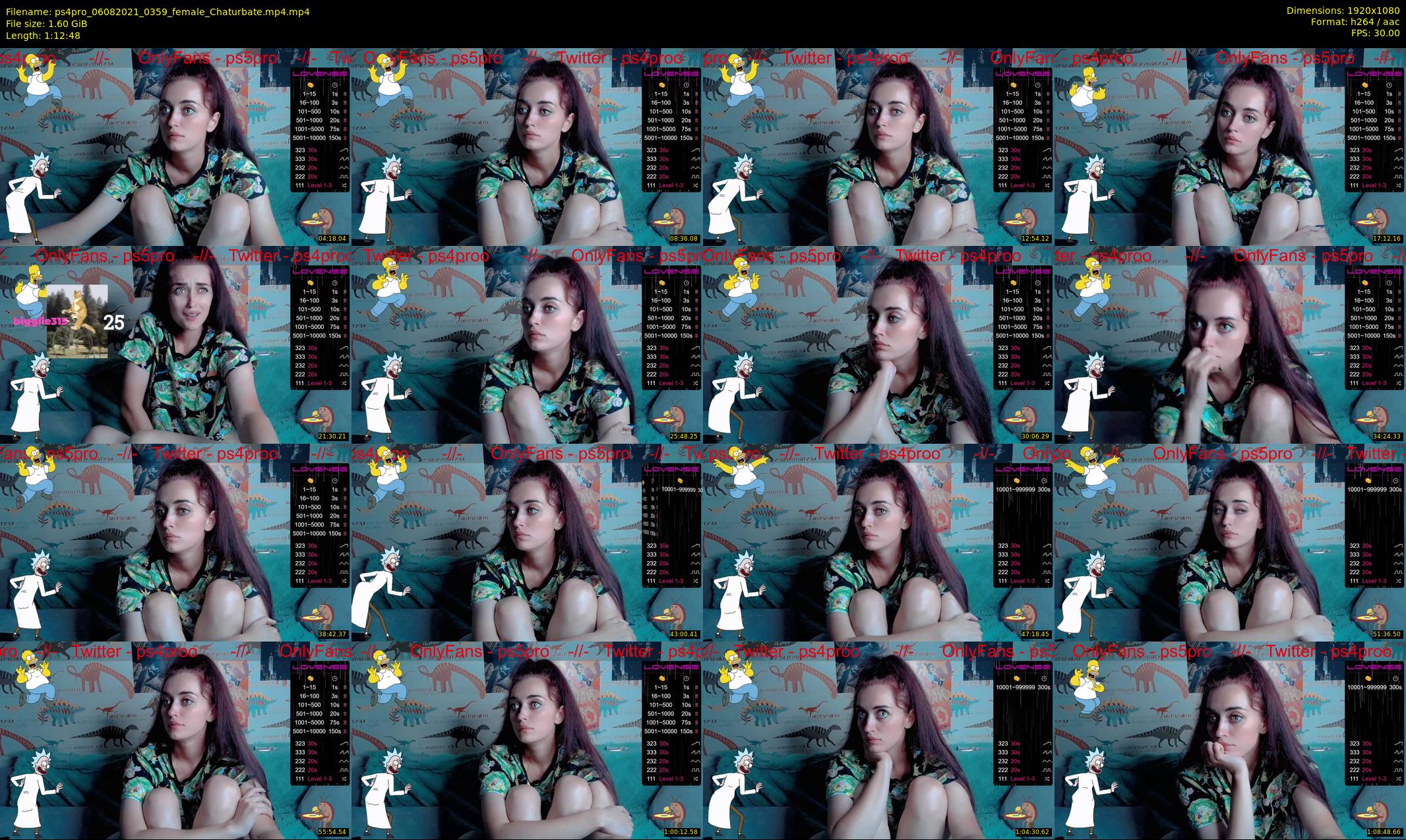 ps4pro — 73 minute Chaturbate female cam show recording, 1080p, Aug 6, 2021