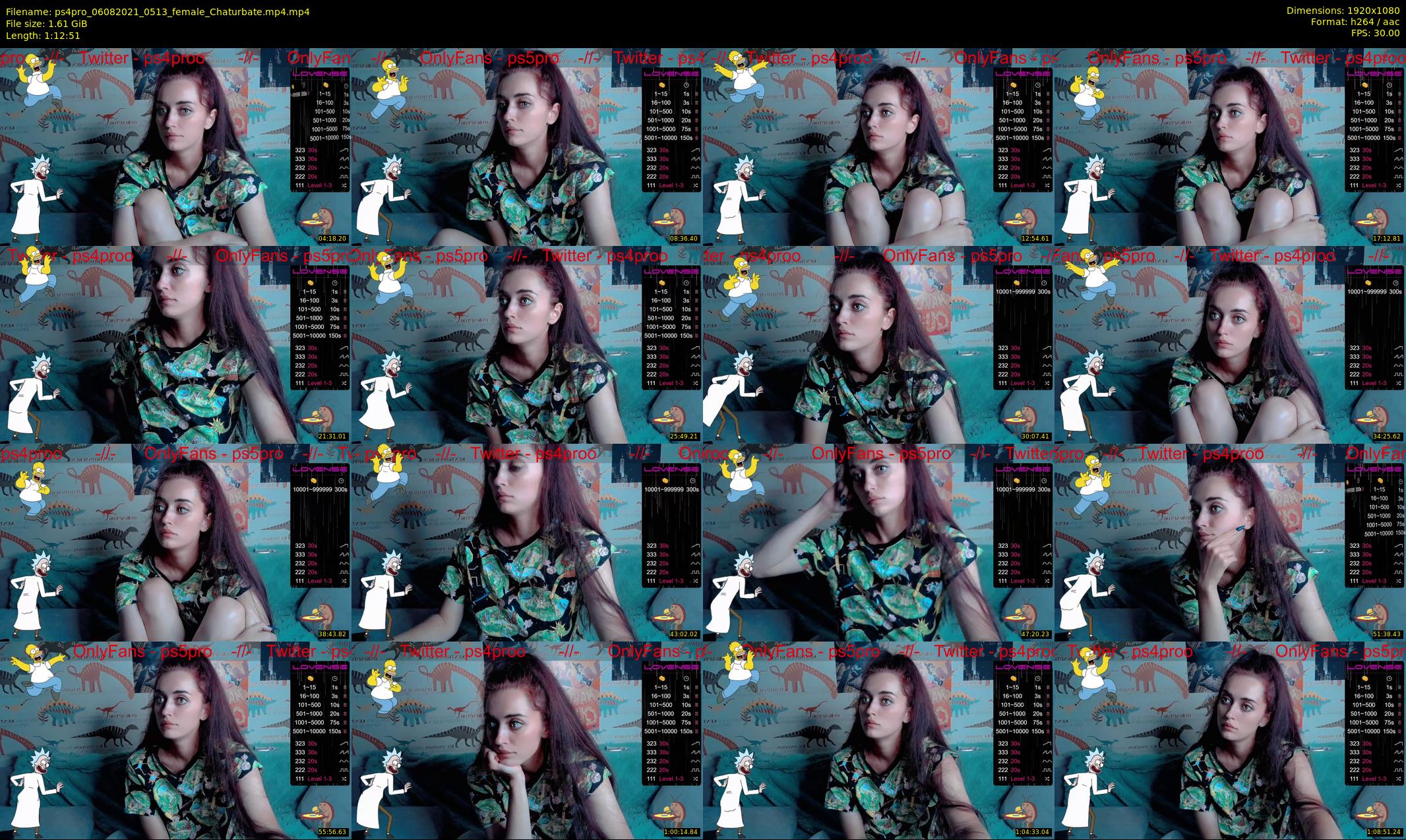 ps4pro — 73 minute Chaturbate female cam show recording, 1080p, Aug 6, 2021