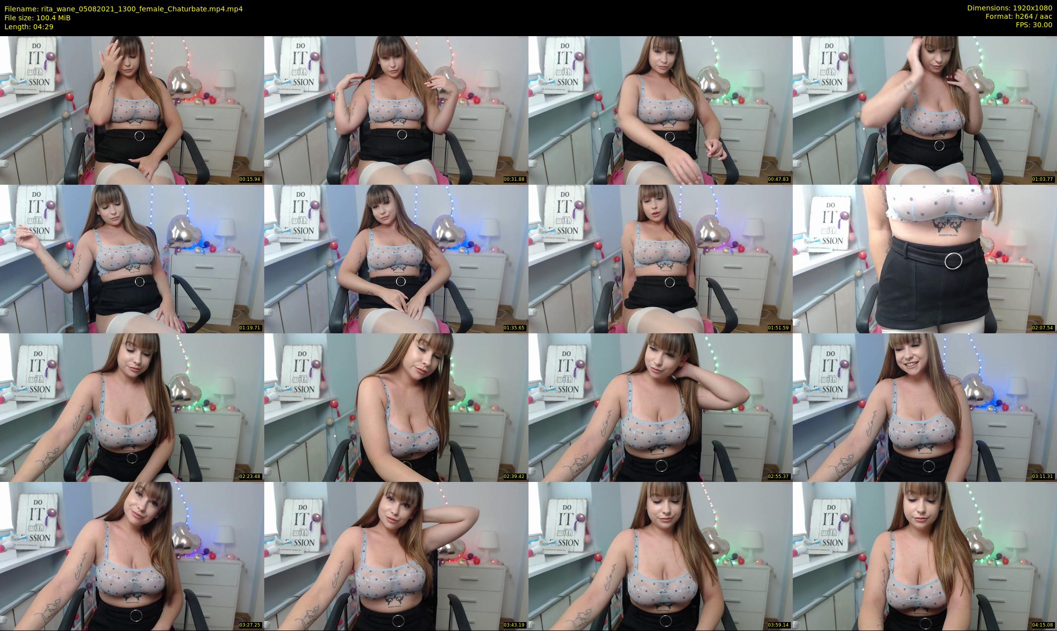 rita_wane — 5 minute Chaturbate female cam show recording, 1080p, Aug 5, 2021