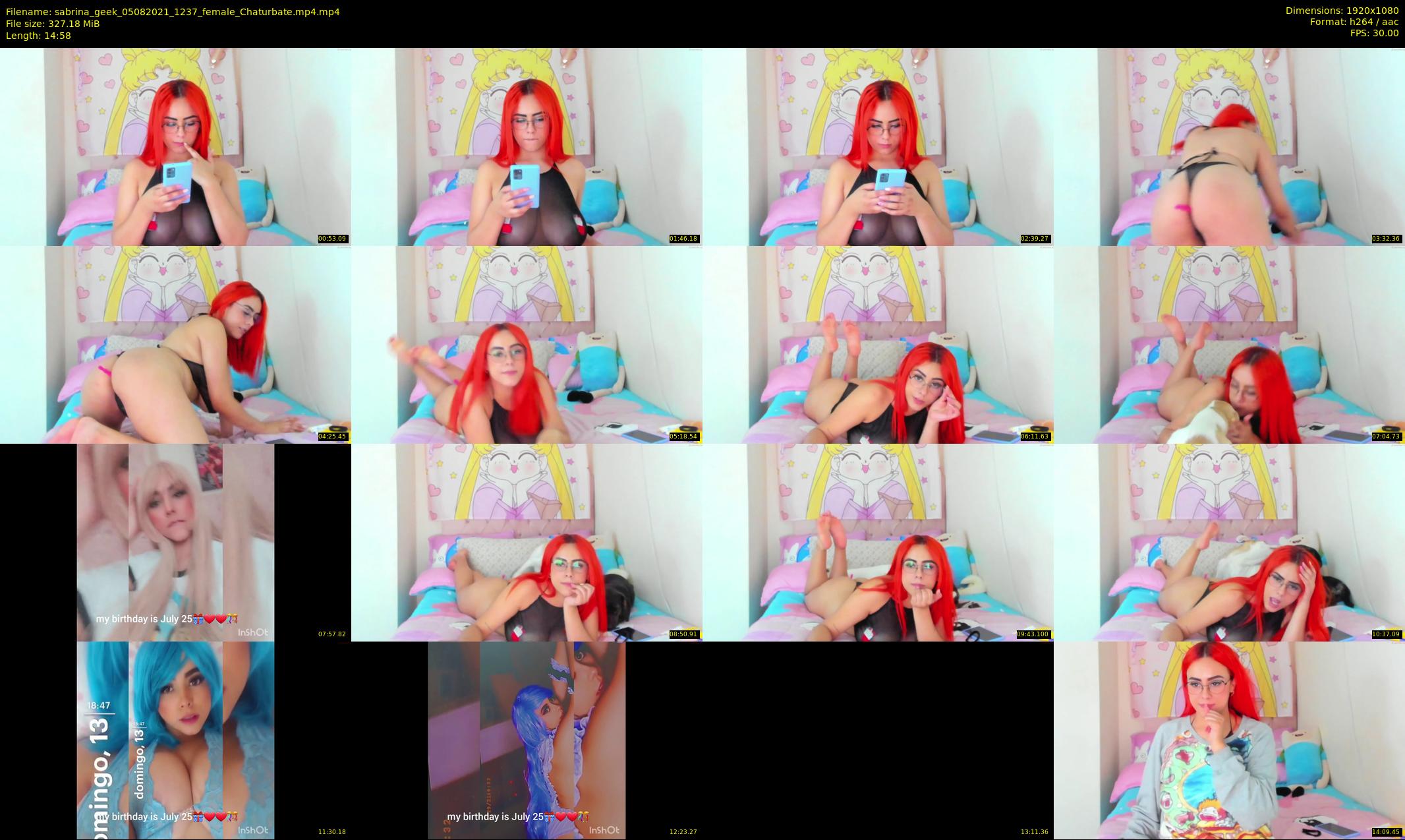sabrina_geek — 15 minute Chaturbate female cam show recording, 1080p, Aug 5, 2021