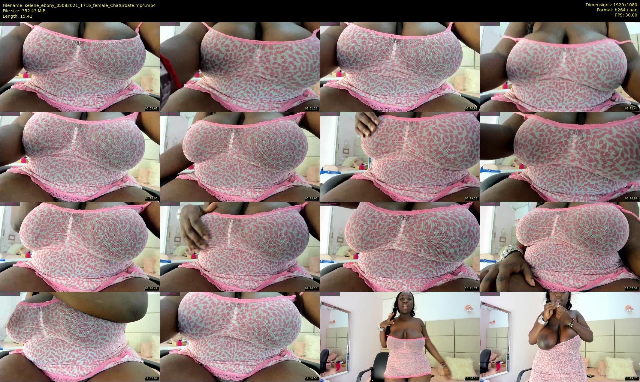 selene_ebony — 16 minute Chaturbate female cam show recording, 1080p, Aug 5, 2021