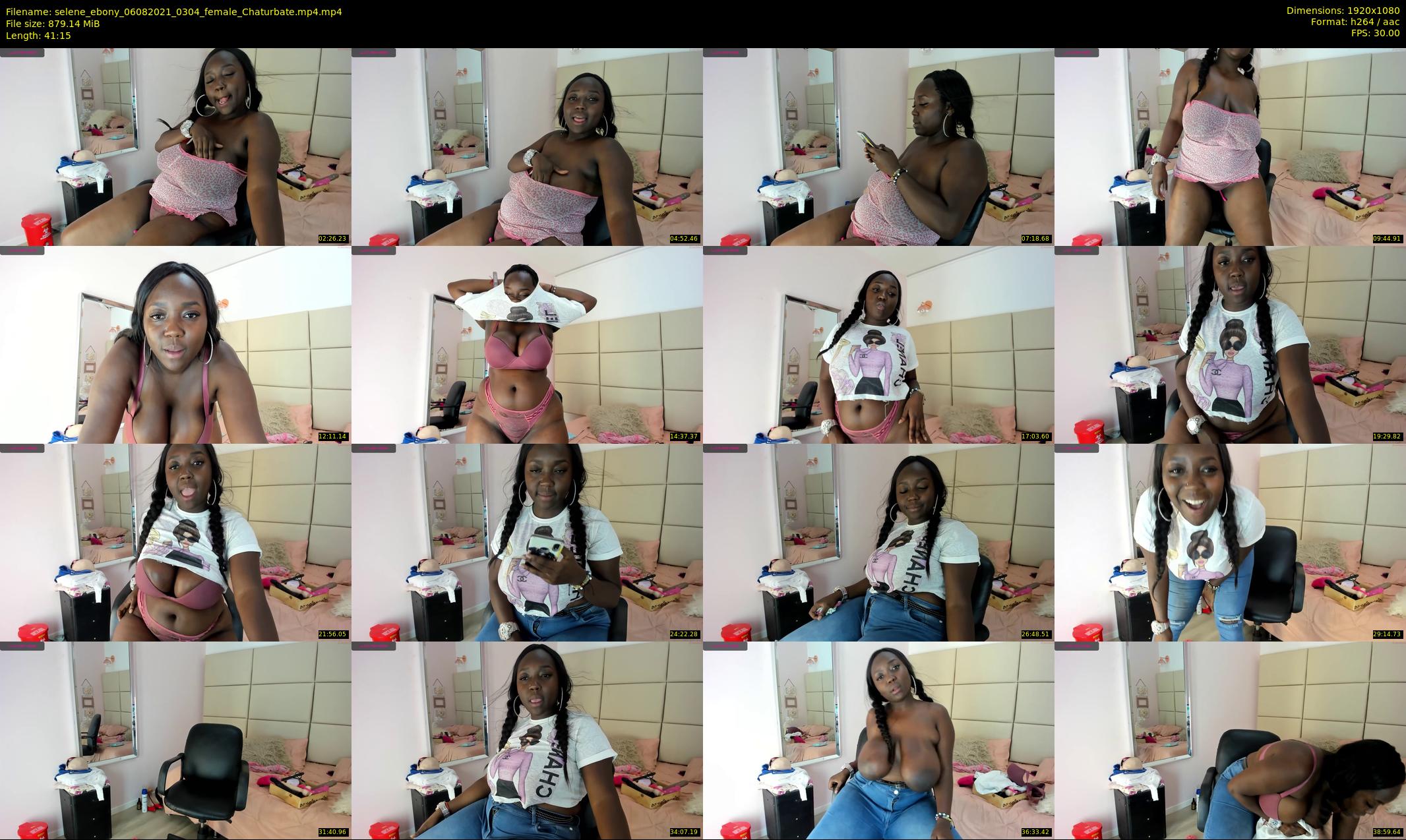 selene_ebony — 42 minute Chaturbate female cam show recording, 1080p, Aug 6, 2021