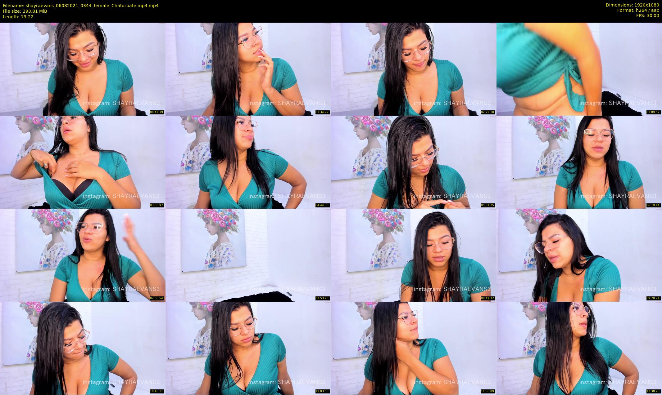 shayraevans — 14 minute Chaturbate female cam show recording, 1080p, Aug 6, 2021
