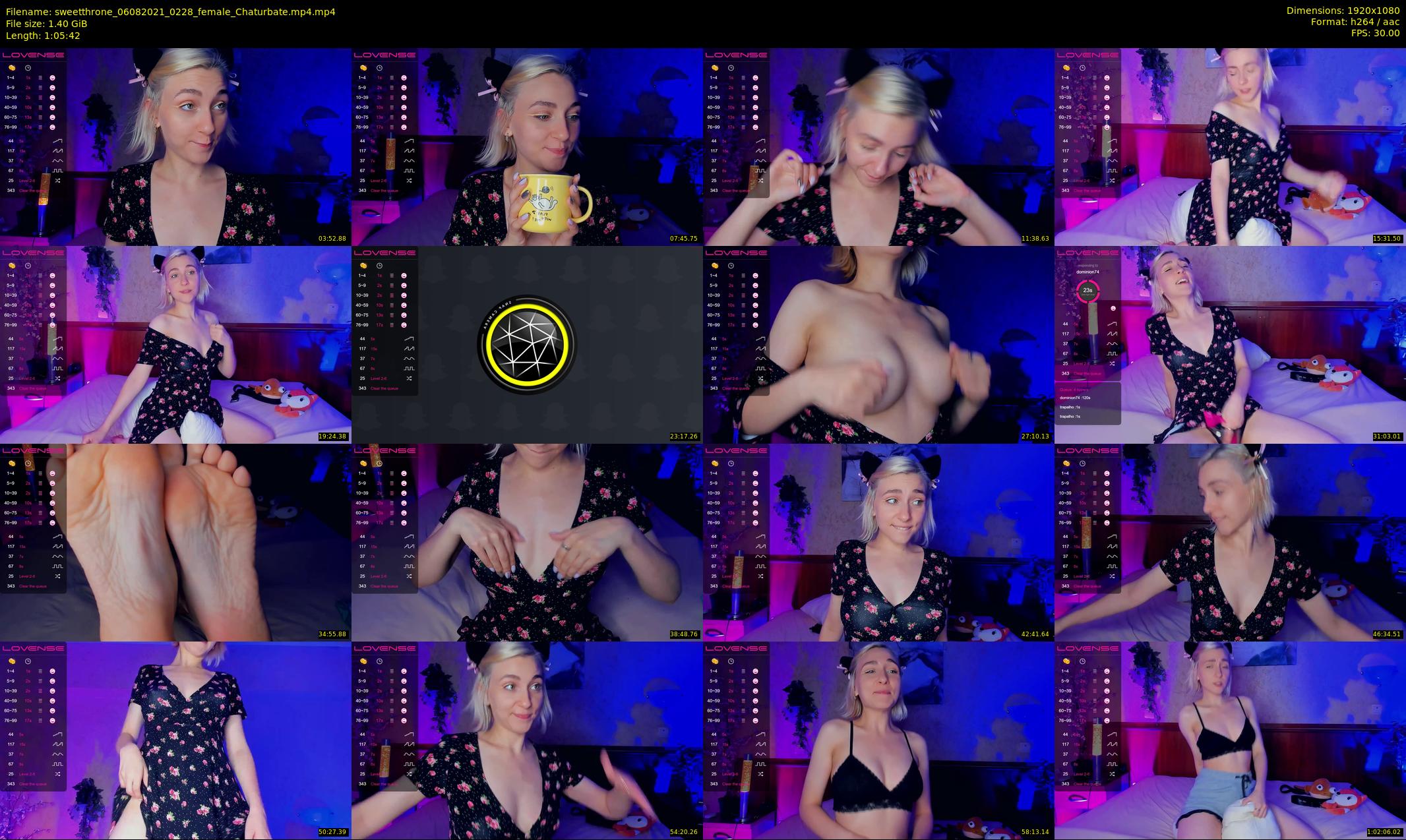 sweetthrone — 66 minute Chaturbate couple cam show recording, 1080p, Aug 6, 2021