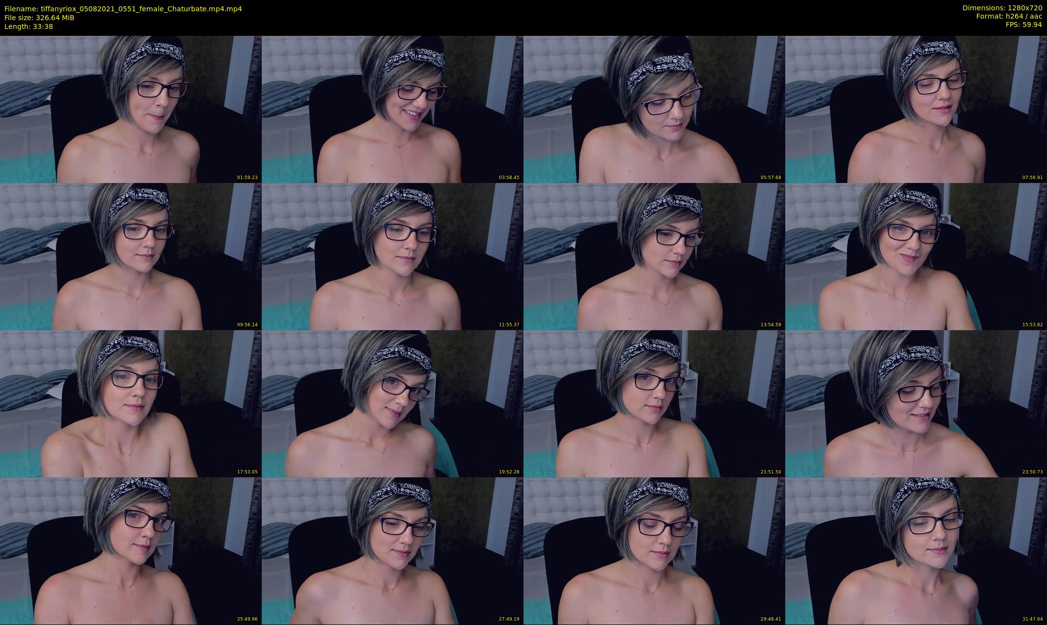 tiffanyriox — 34 minute Chaturbate female cam show recording, 720p, Aug 5, 2021
