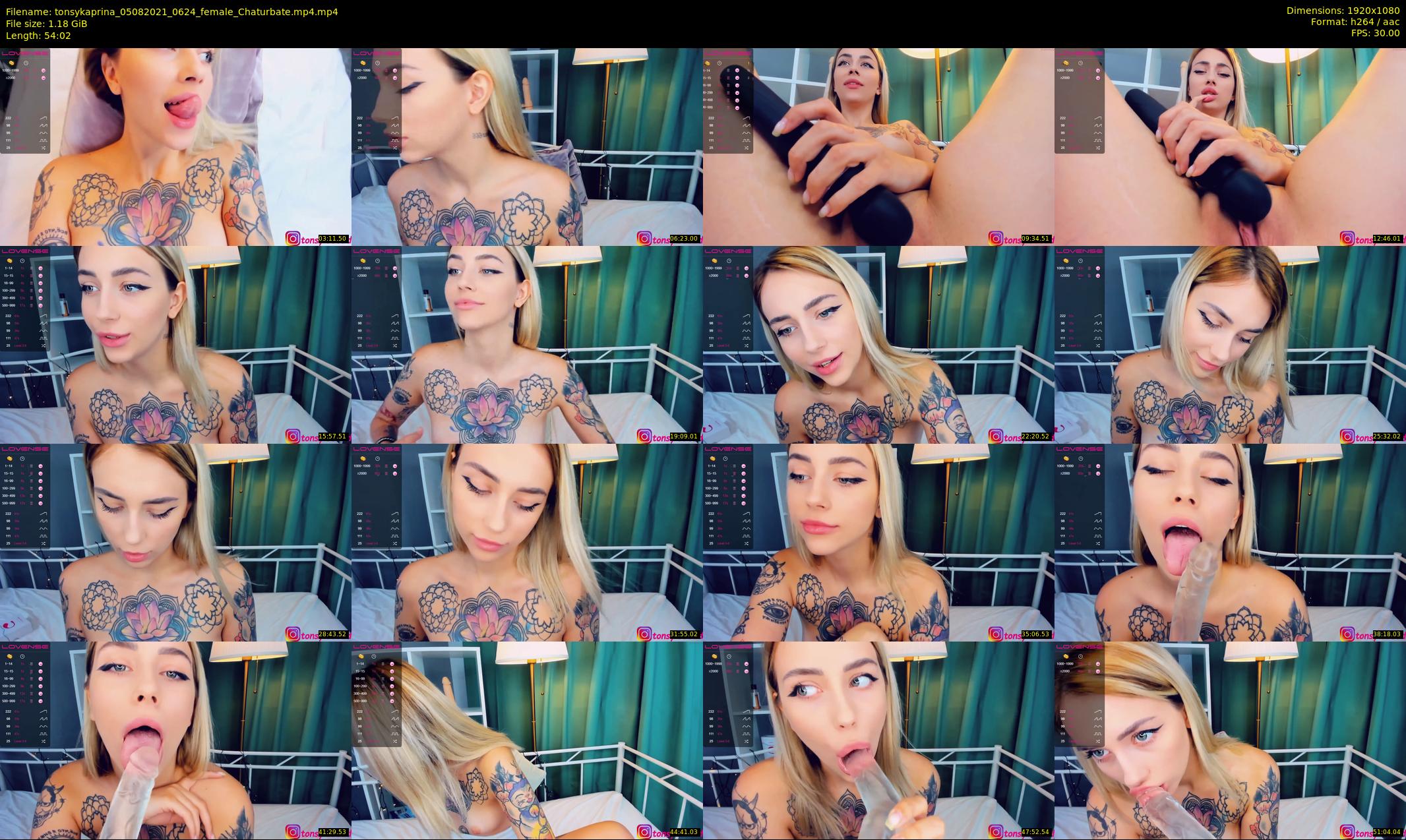 tonsykaprina — 55 minute Chaturbate couple cam show recording, 1080p, Aug 5, 2021
