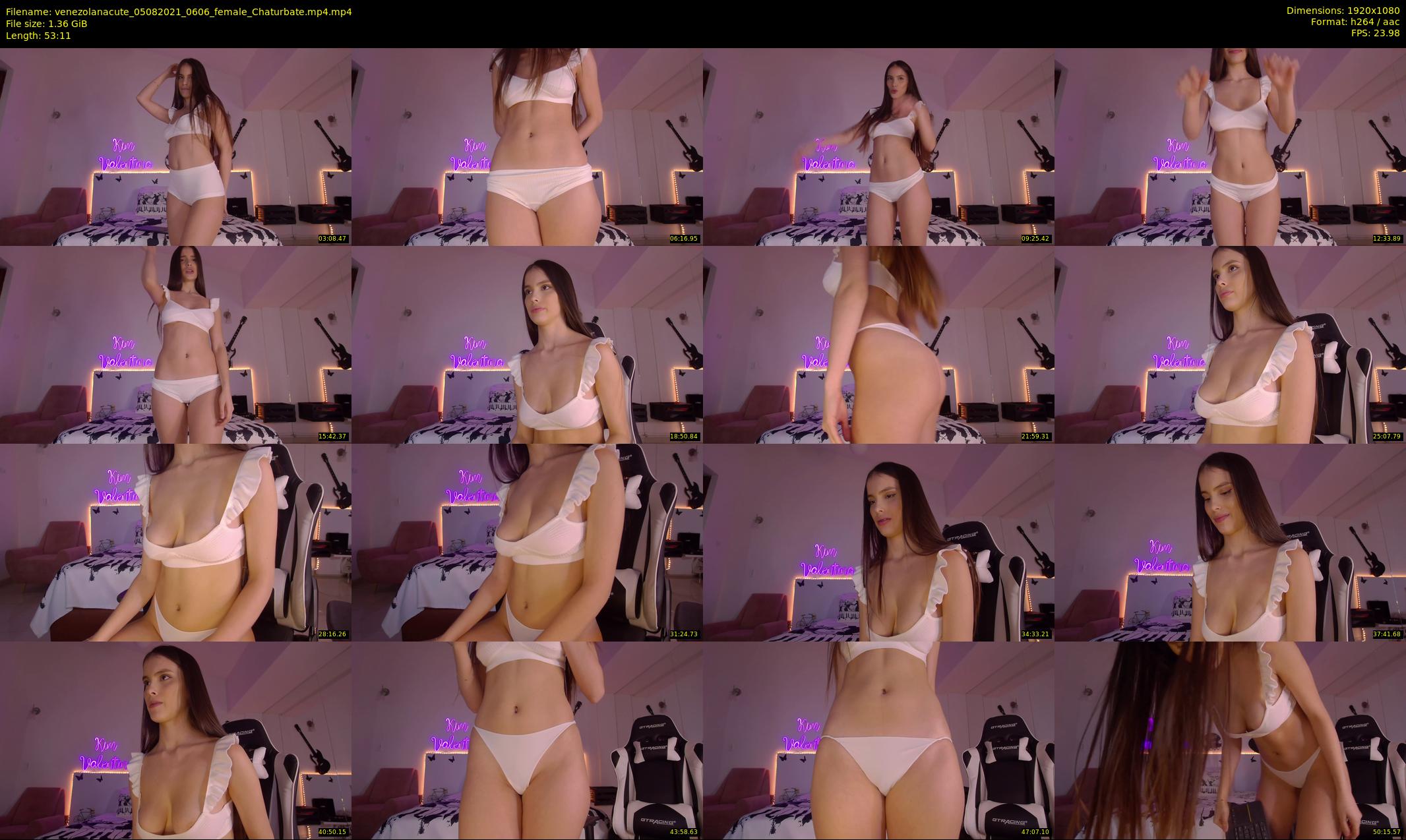 venezolanacute — 54 minute Chaturbate female cam show recording, 1080p, Aug 5, 2021