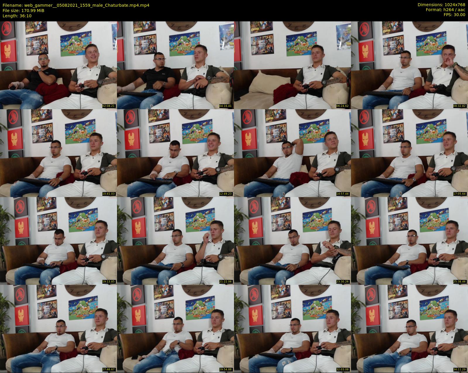 web_gammer_ — 37 minute Chaturbate male cam show recording, 720p, Aug 5, 2021
