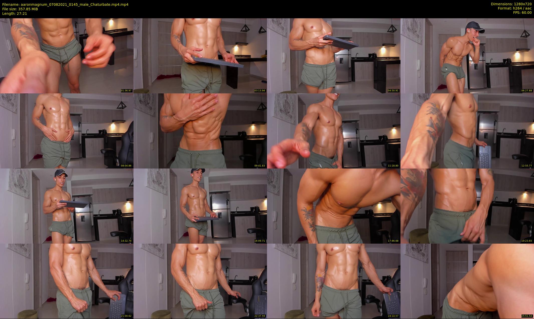 aaronmagnum — 28 minute Chaturbate male cam show recording, 720p, Aug 7, 2021