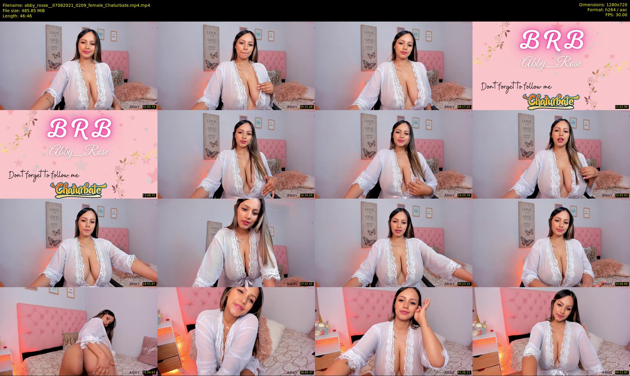 abby_rosse_ — 47 minute Chaturbate female cam show recording, 720p, Aug 7, 2021