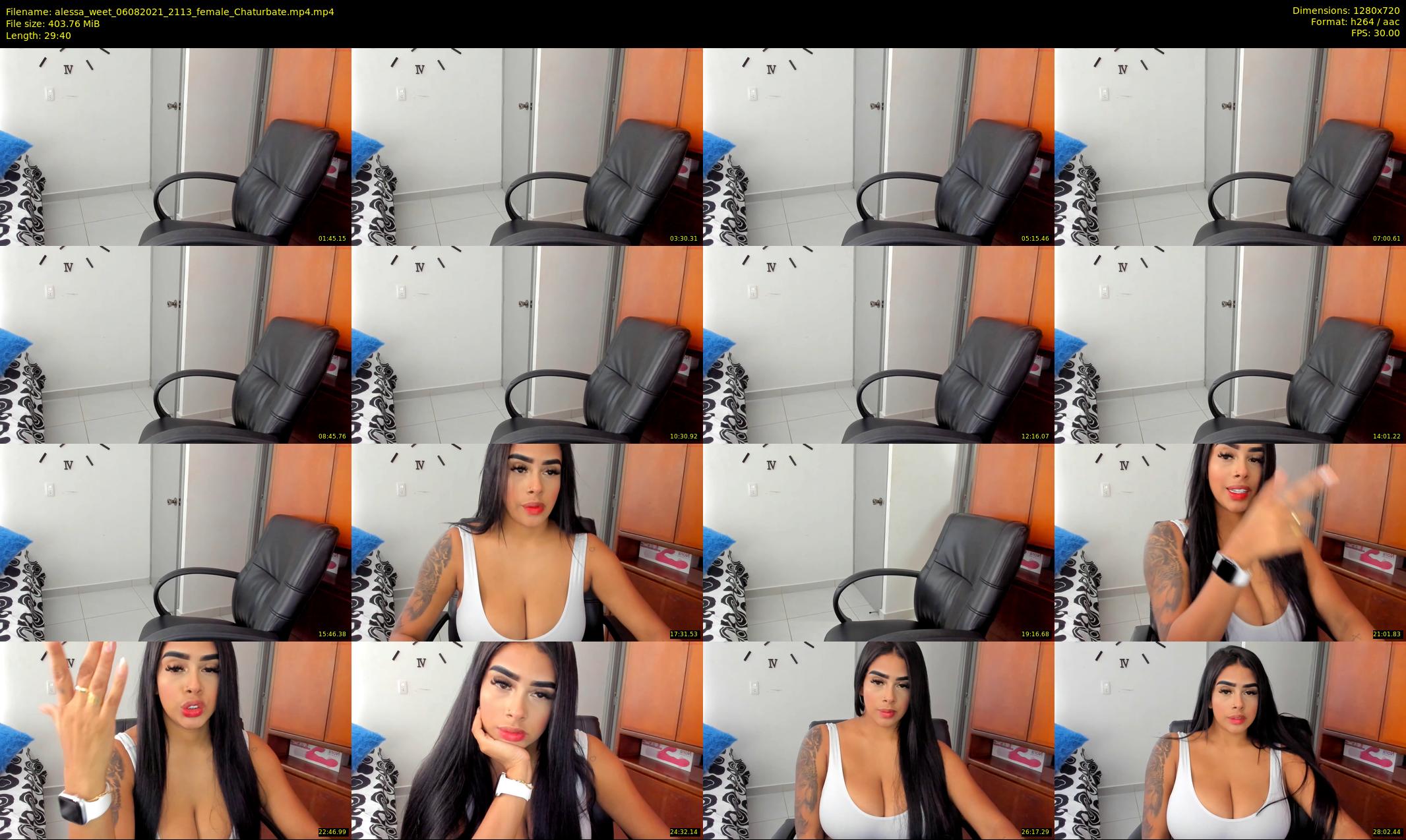 alessa_weet — 30 minute Chaturbate female cam show recording, 720p, Aug 6, 2021