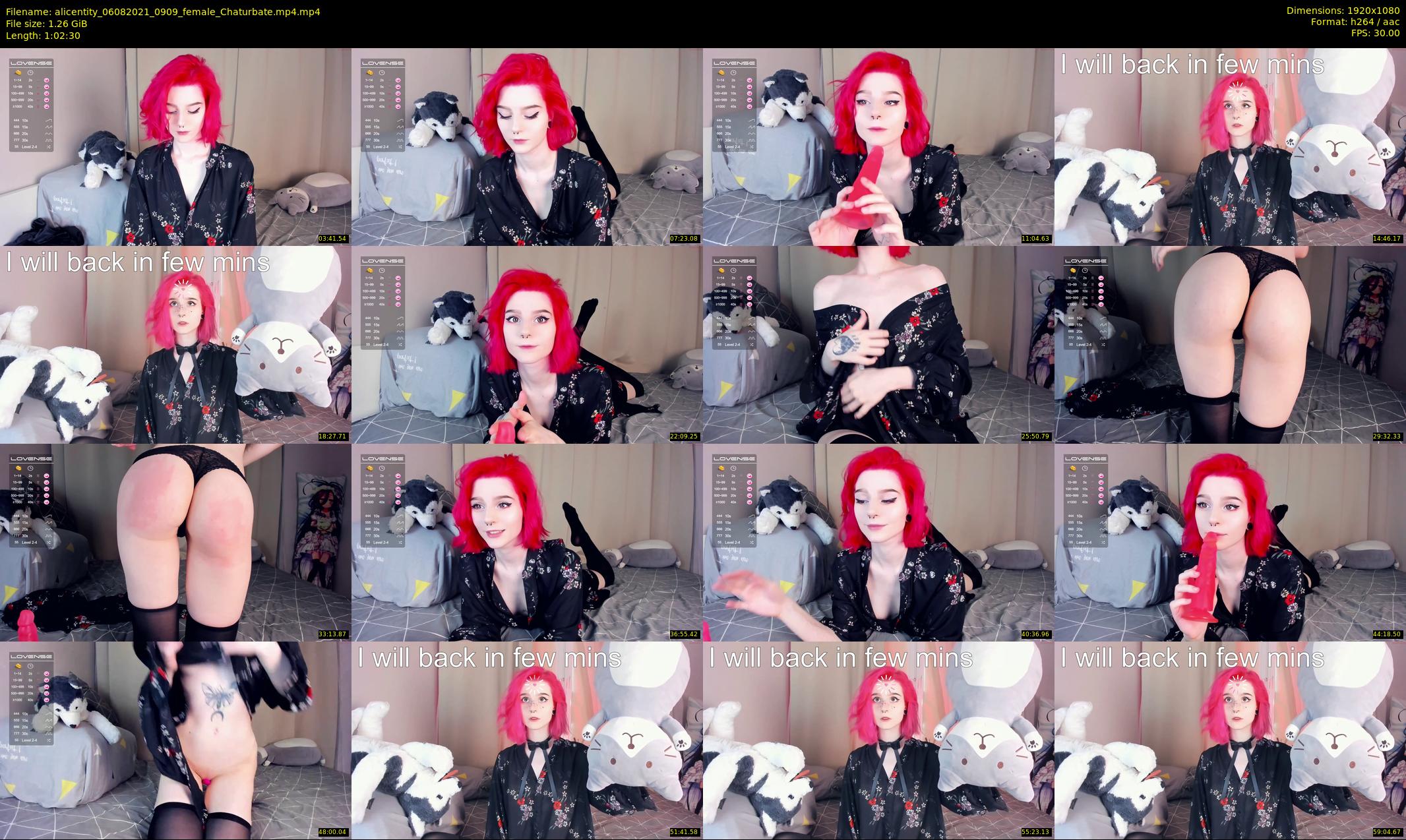 alicentity — 63 minute Chaturbate female cam show recording, 1080p, Aug 6, 2021