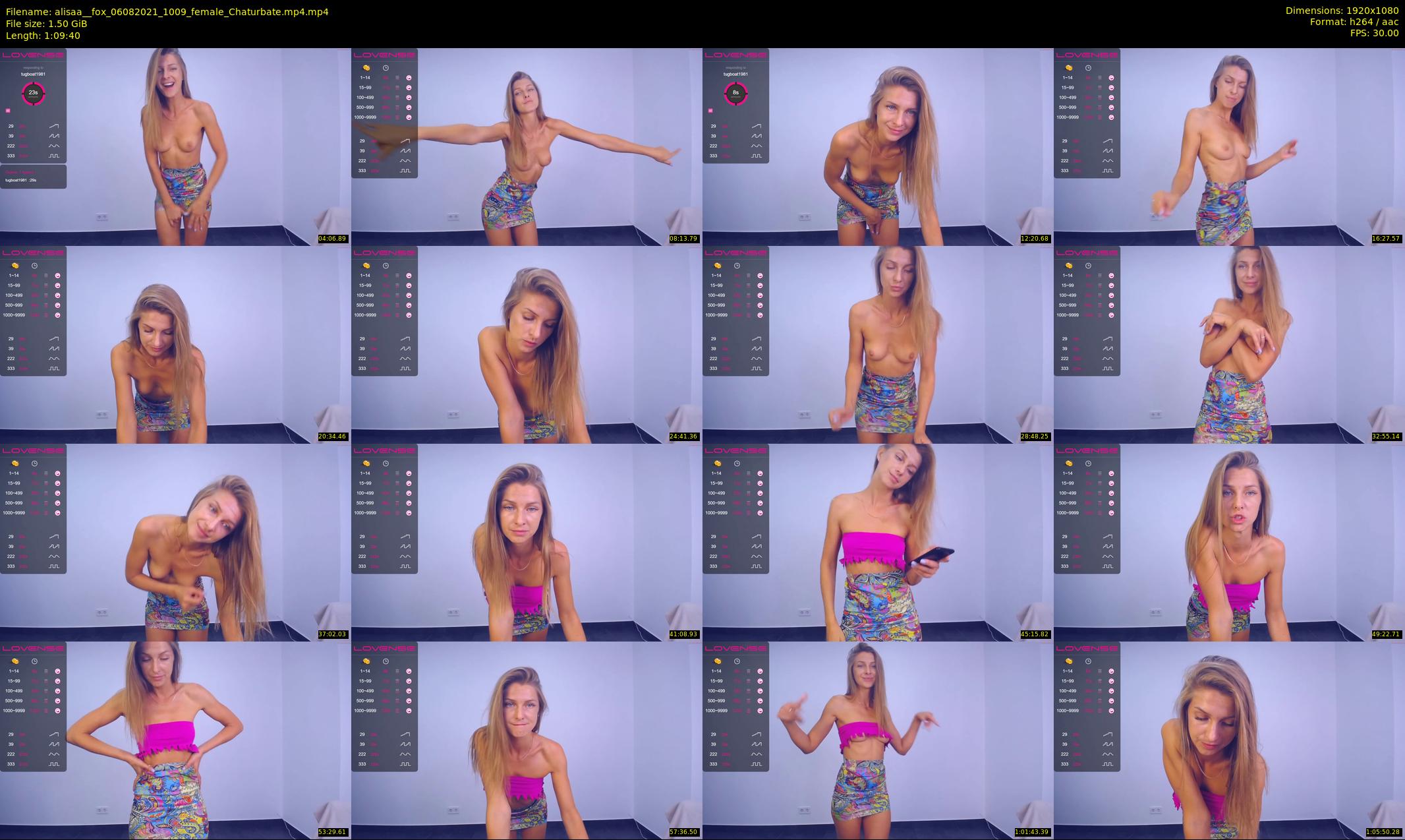 alisaa__fox — 70 minute Chaturbate female cam show recording, 1080p, Aug 6, 2021