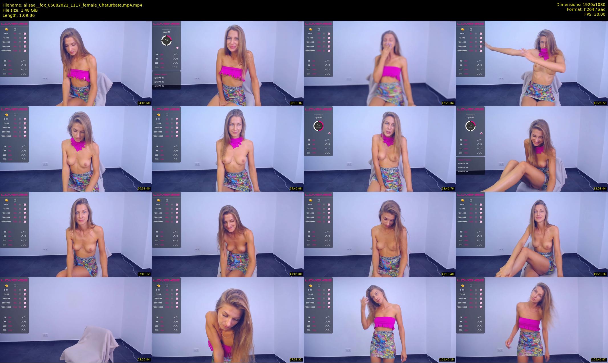 alisaa__fox — 70 minute Chaturbate female cam show recording, 1080p, Aug 6, 2021