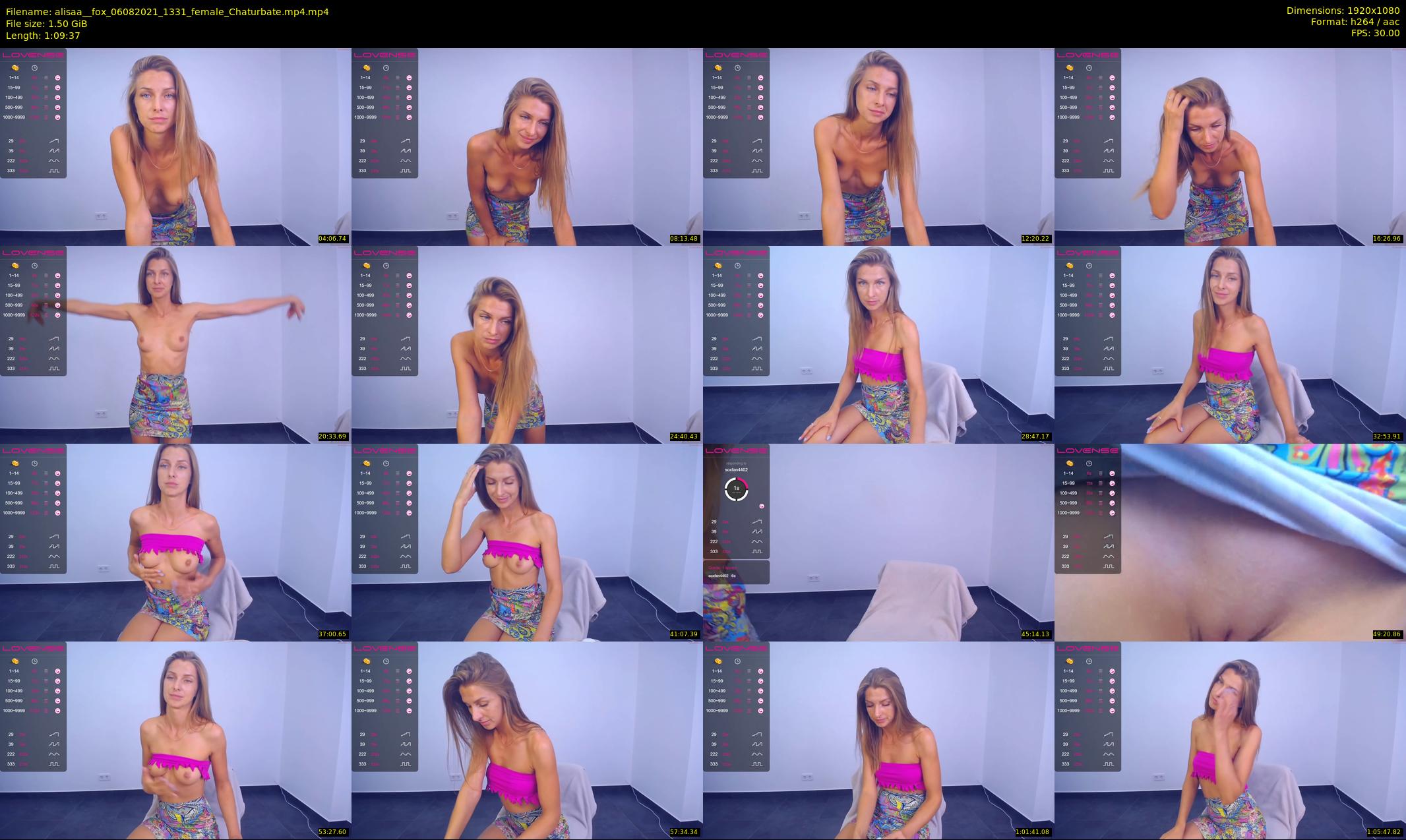 alisaa__fox — 70 minute Chaturbate female cam show recording, 1080p, Aug 6, 2021