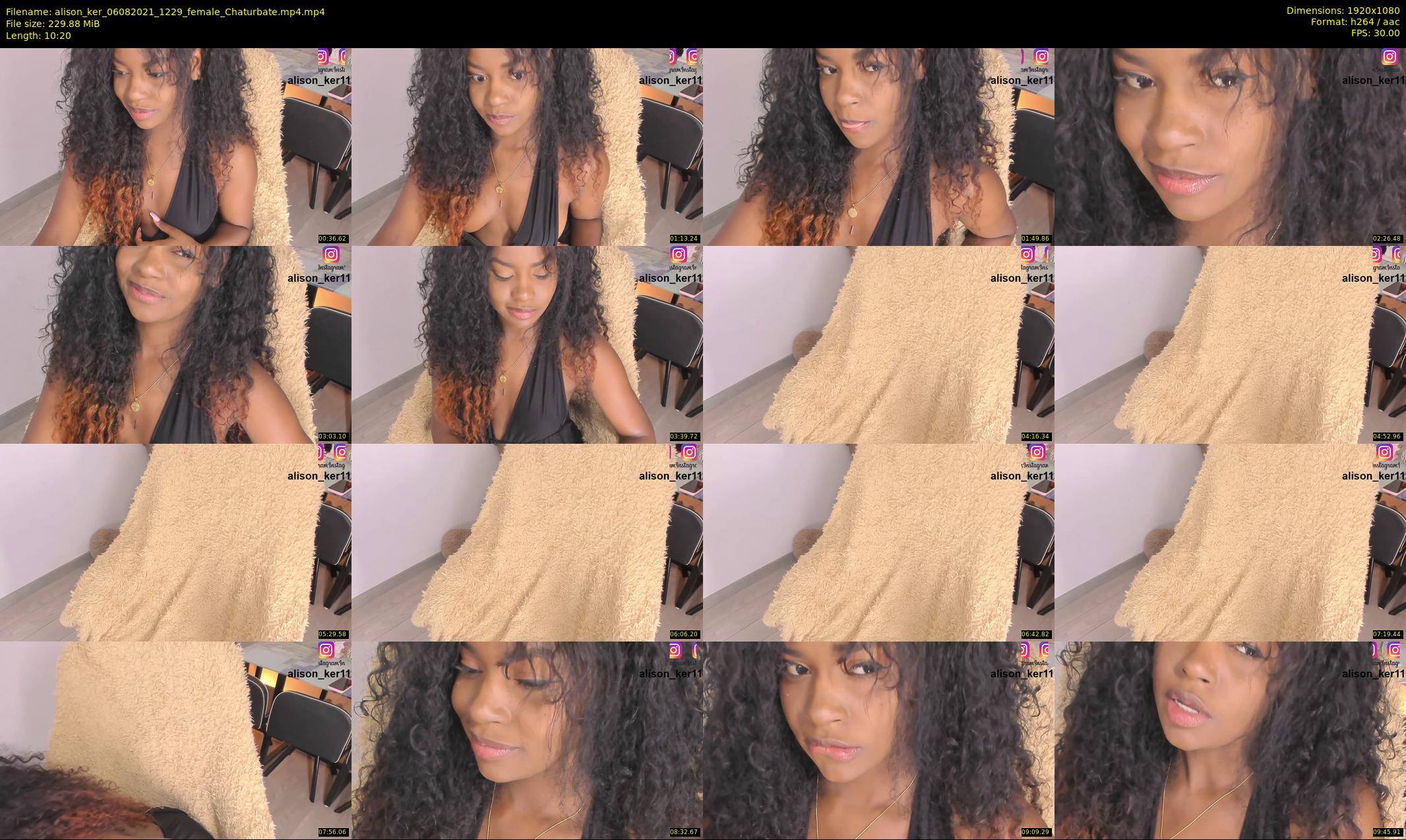 alison_ker — 11 minute Chaturbate female cam show recording, 1080p, Aug 6, 2021
