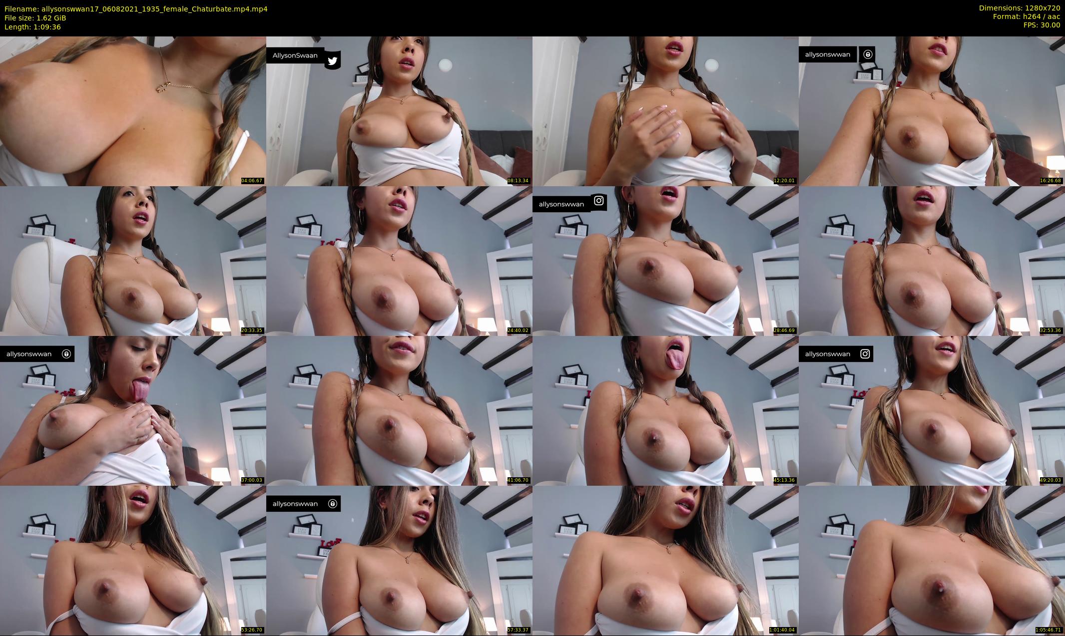 allysonswwan17 — 70 minute Chaturbate female cam show recording, 720p, Aug 6, 2021