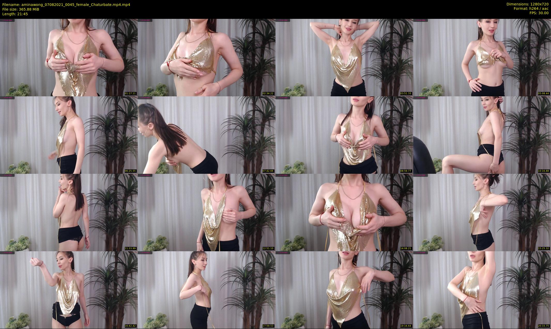 aminawong — 22 minute Chaturbate female cam show recording, 720p, Aug 7, 2021