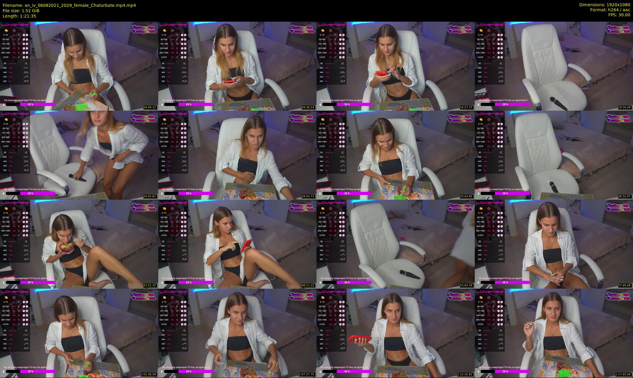 an_iv — 82 minute Chaturbate female cam show recording, 1080p, Aug 6, 2021