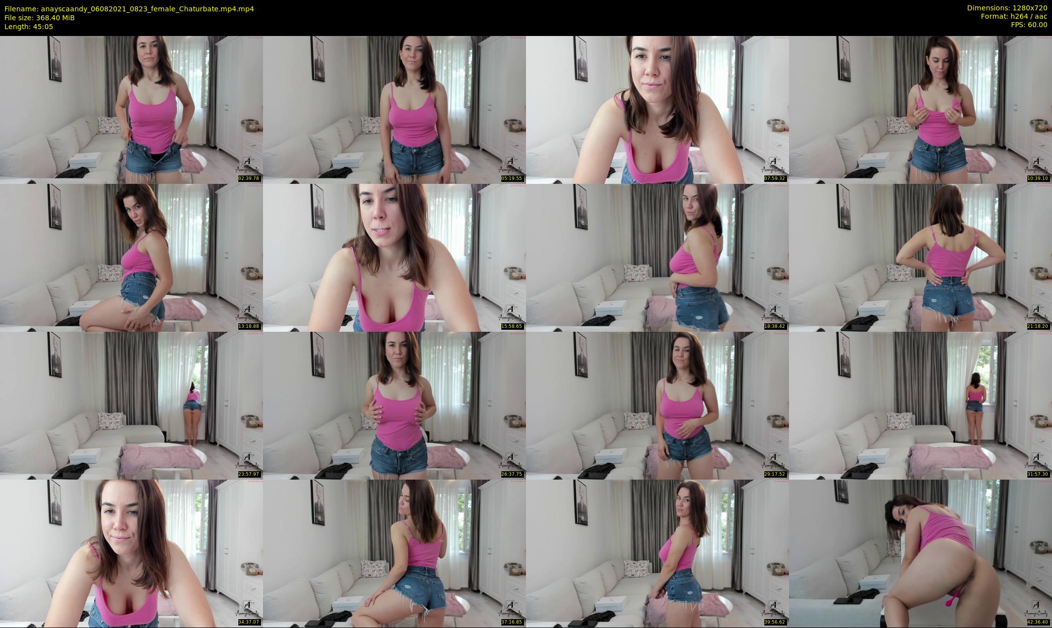 anayscaandy — 46 minute Chaturbate female cam show recording, 720p, Aug 6, 2021