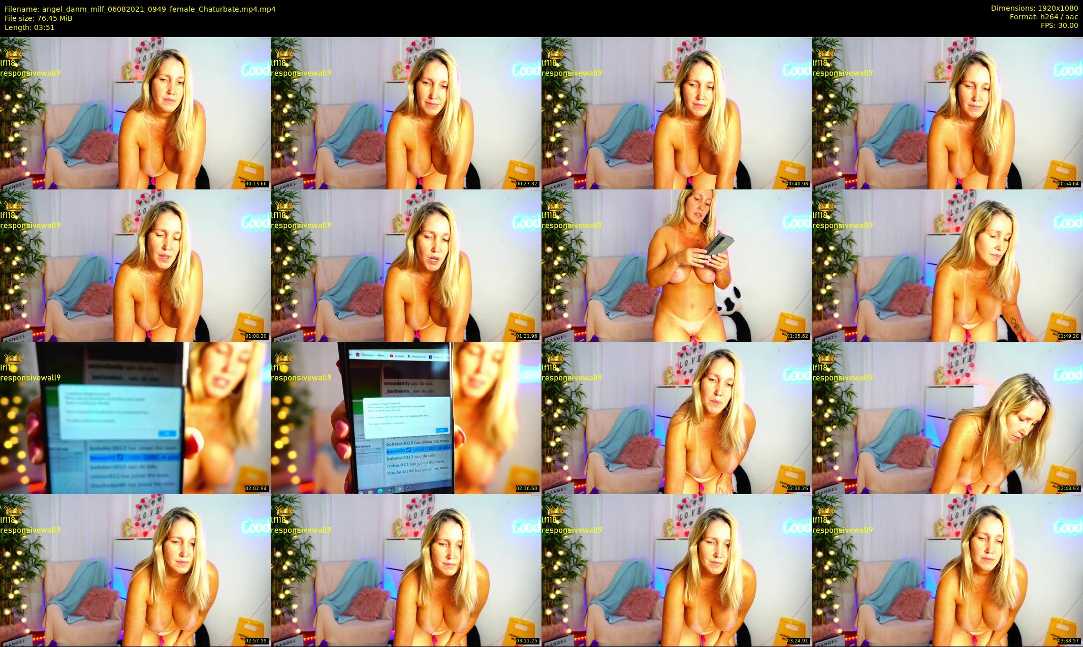 angel_danm_milf — 4 minute Chaturbate female cam show recording, 1080p, Aug 6, 2021