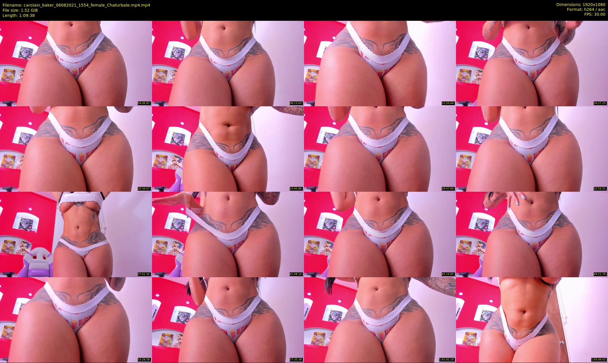 carolain_baker — 70 minute Chaturbate female cam show recording, 1080p, Aug 6, 2021