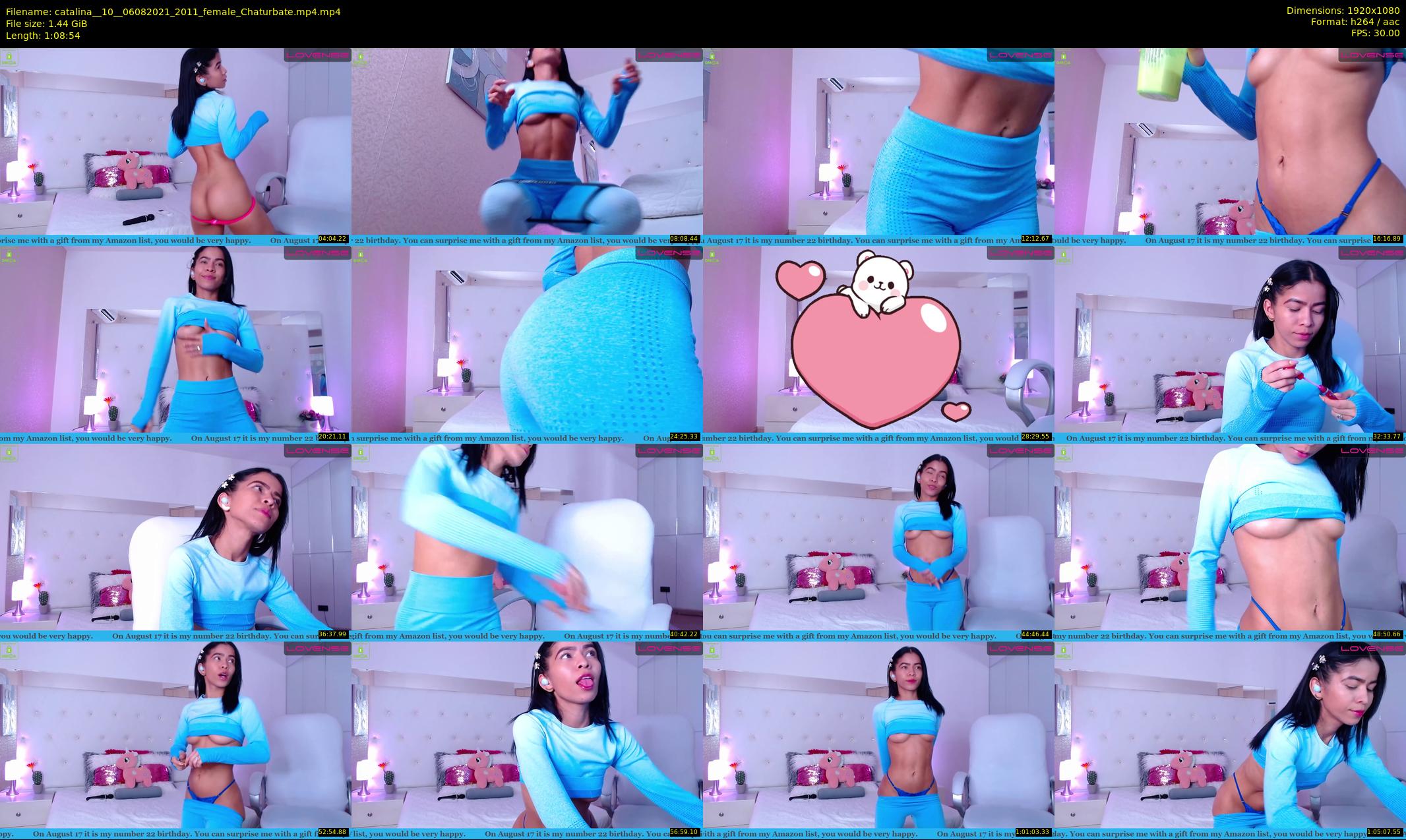 catalina__10_ — 69 minute Chaturbate female cam show recording, 1080p, Aug 6, 2021